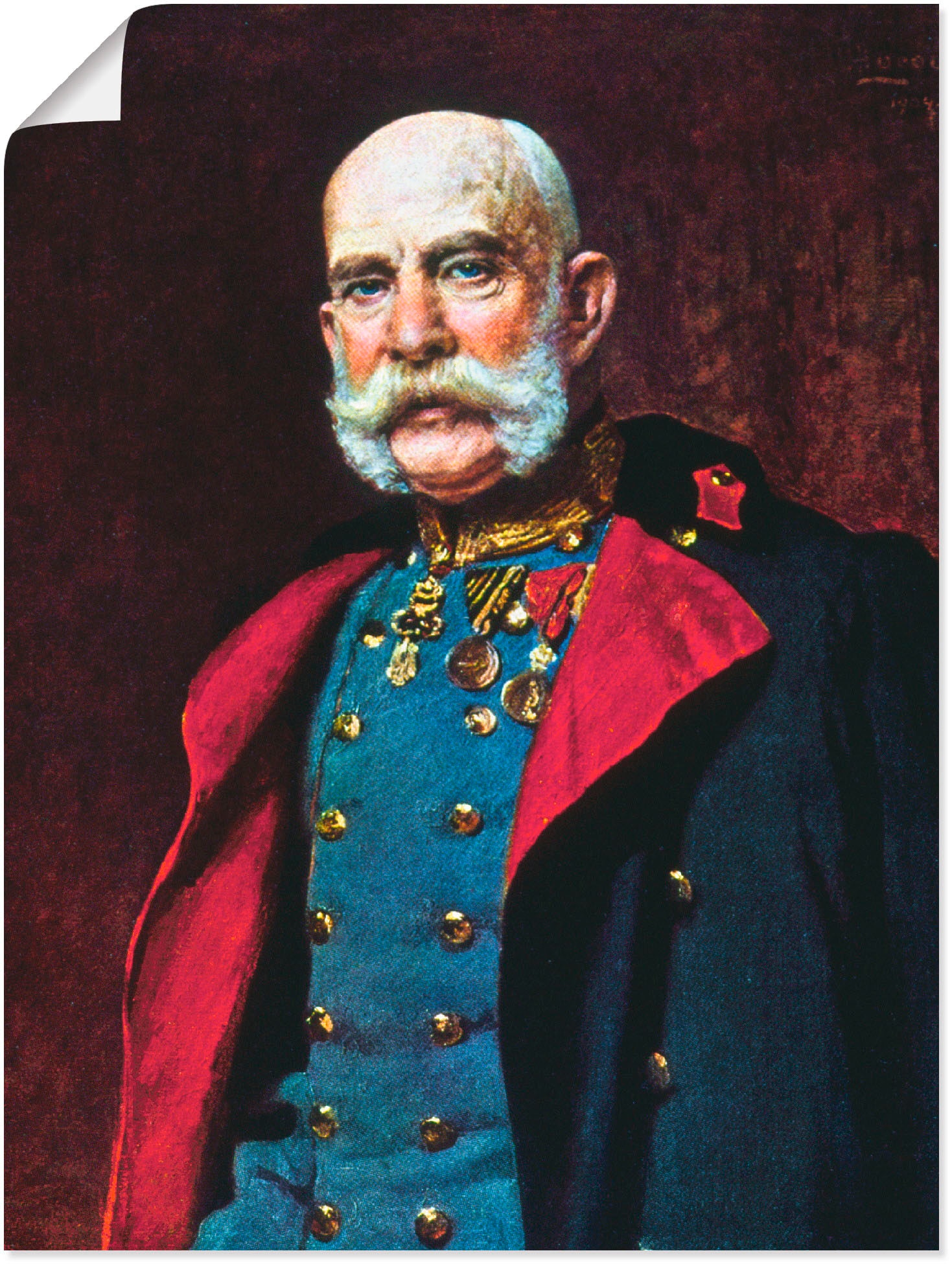 versch. Artland Joseph Poster in I., Franz Alubild, »Kaiser 1902«, (1 Leinwandbild, Grössen oder acheter Wandaufkleber Menschen, als Wandbild confortablement St.),