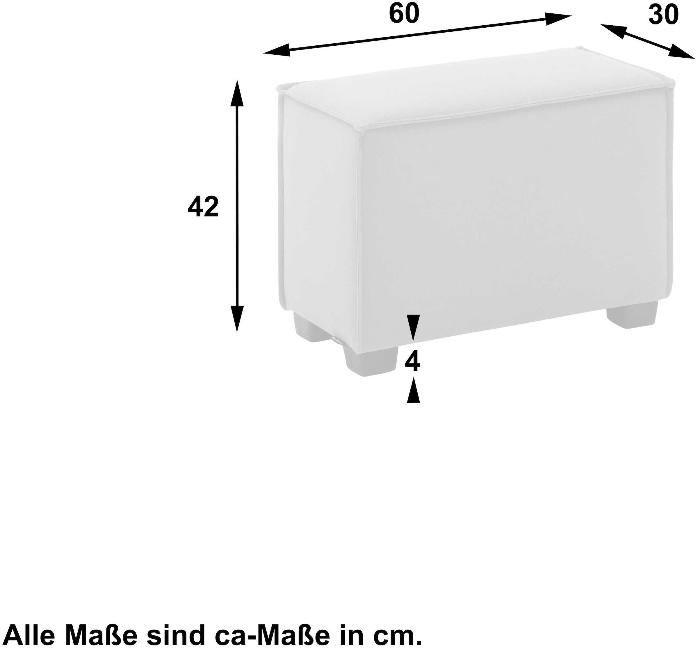 Max Winzer® Sofaelement »MOVE«, Einzelelement 60/30/42 cm, individuell kombinierbar