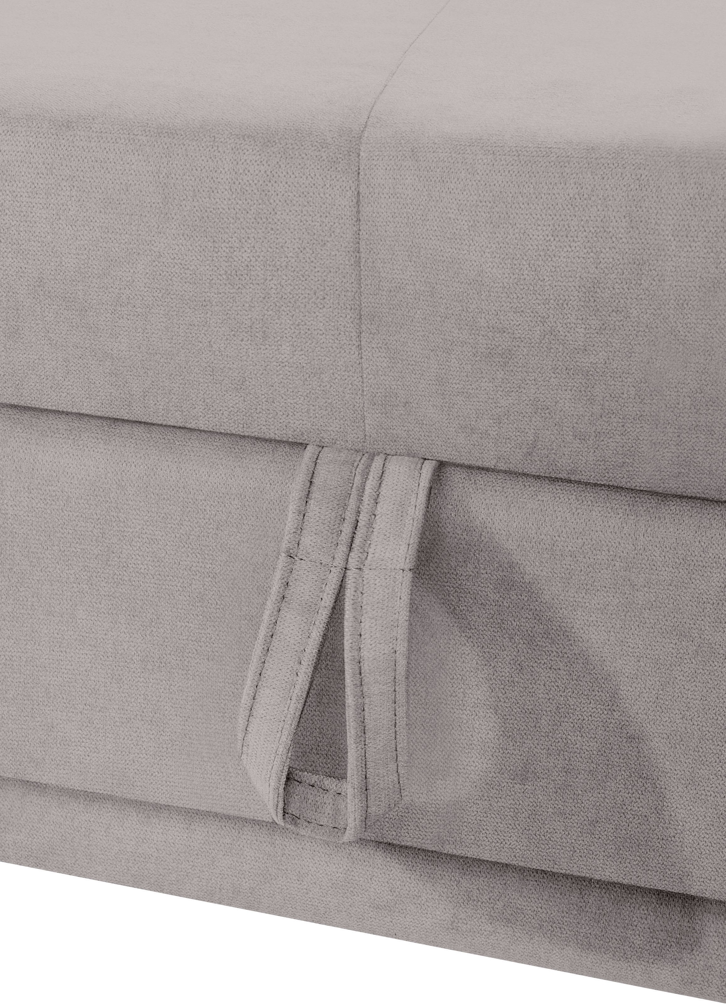 COTTA Ecksofa »Holiday L-Form mit Sitztiefen-, Armteil- und Kopfteilverstellung«, wahlweise mit Bettfunktion & Bettkasten