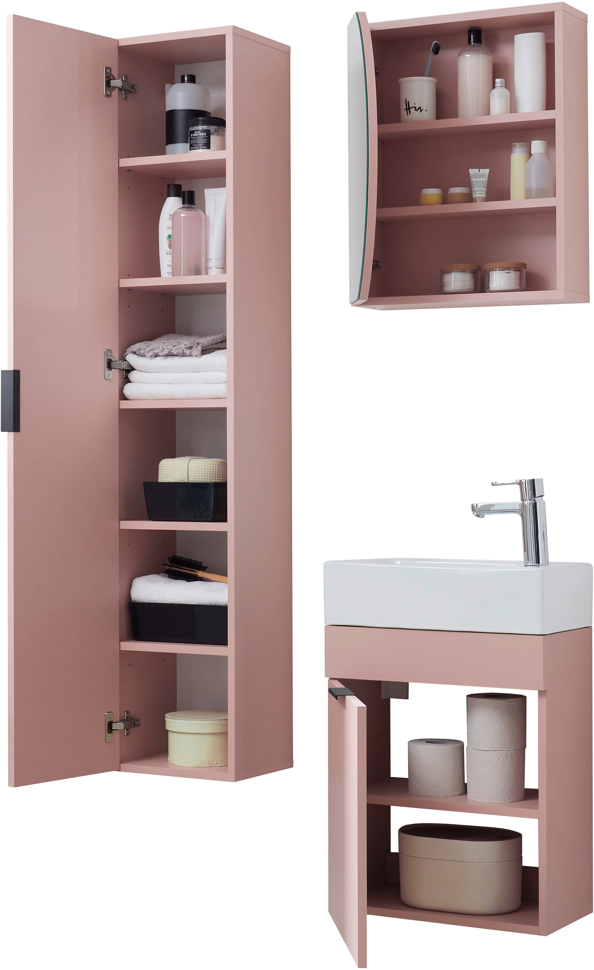 BASIC by Balculina Armoire haute »Nancy BxHxT 30x150x25 cm« 1 cuis tlg. largeur 30 cm, suspendu