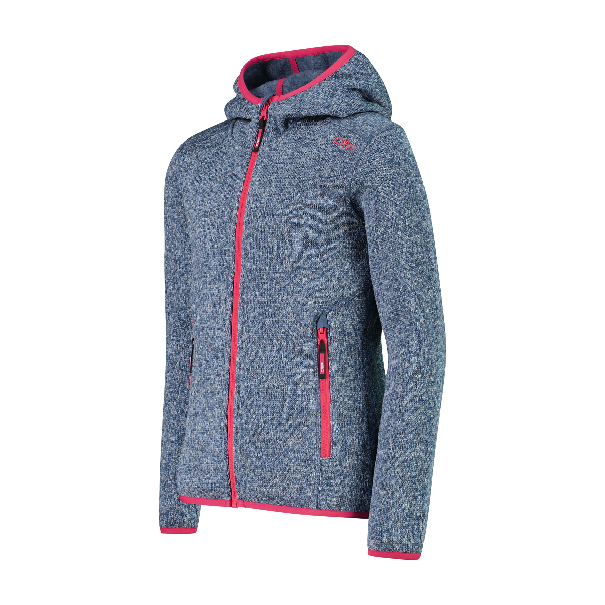 CMP Veste en laine polaire mit Kapuze Übergangsjacke für Kinder, mit Kapuze, mit Reissverschlusstaschen