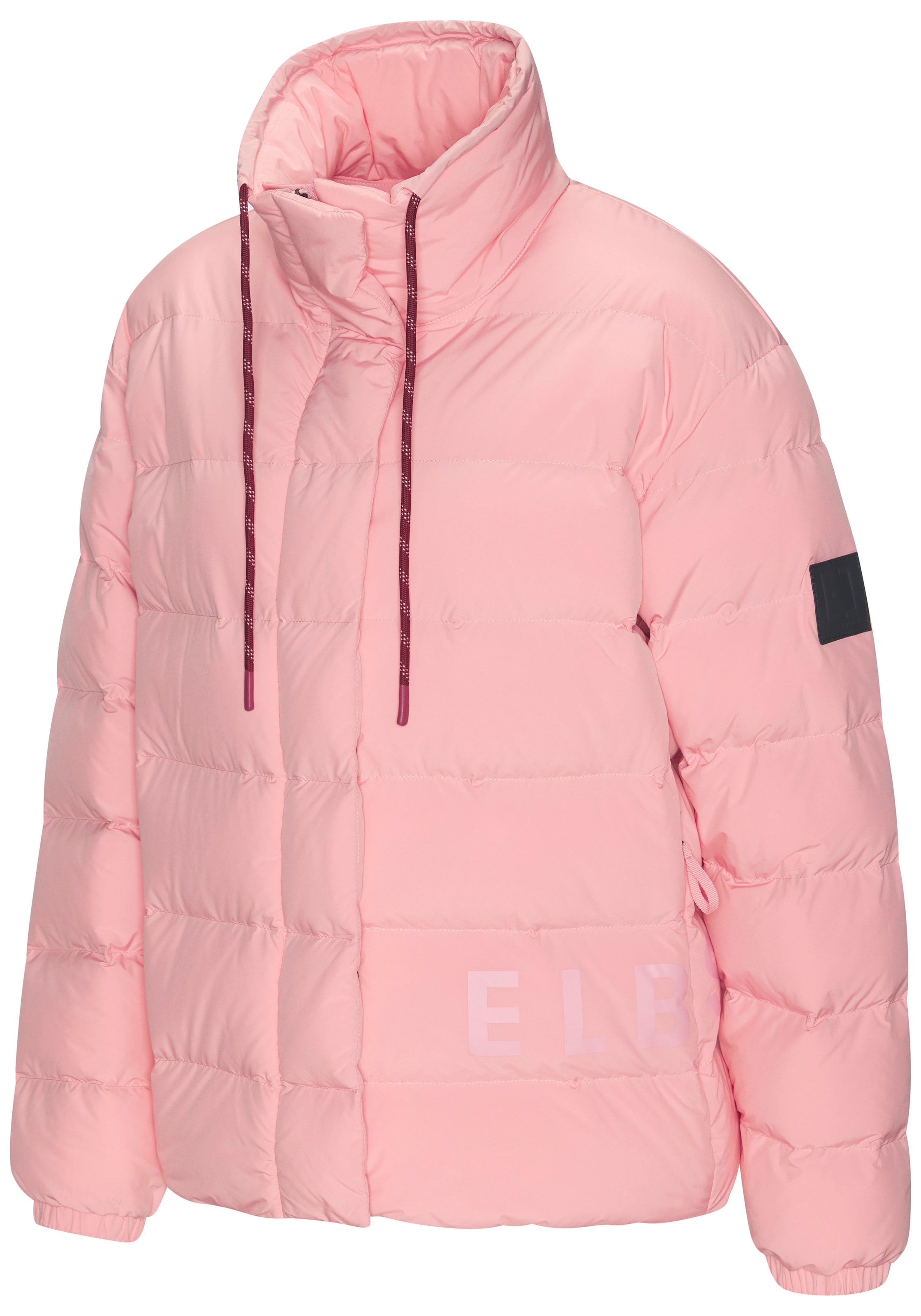 Elbsand Steppjacke mit grossem seitlichen Logo-Print