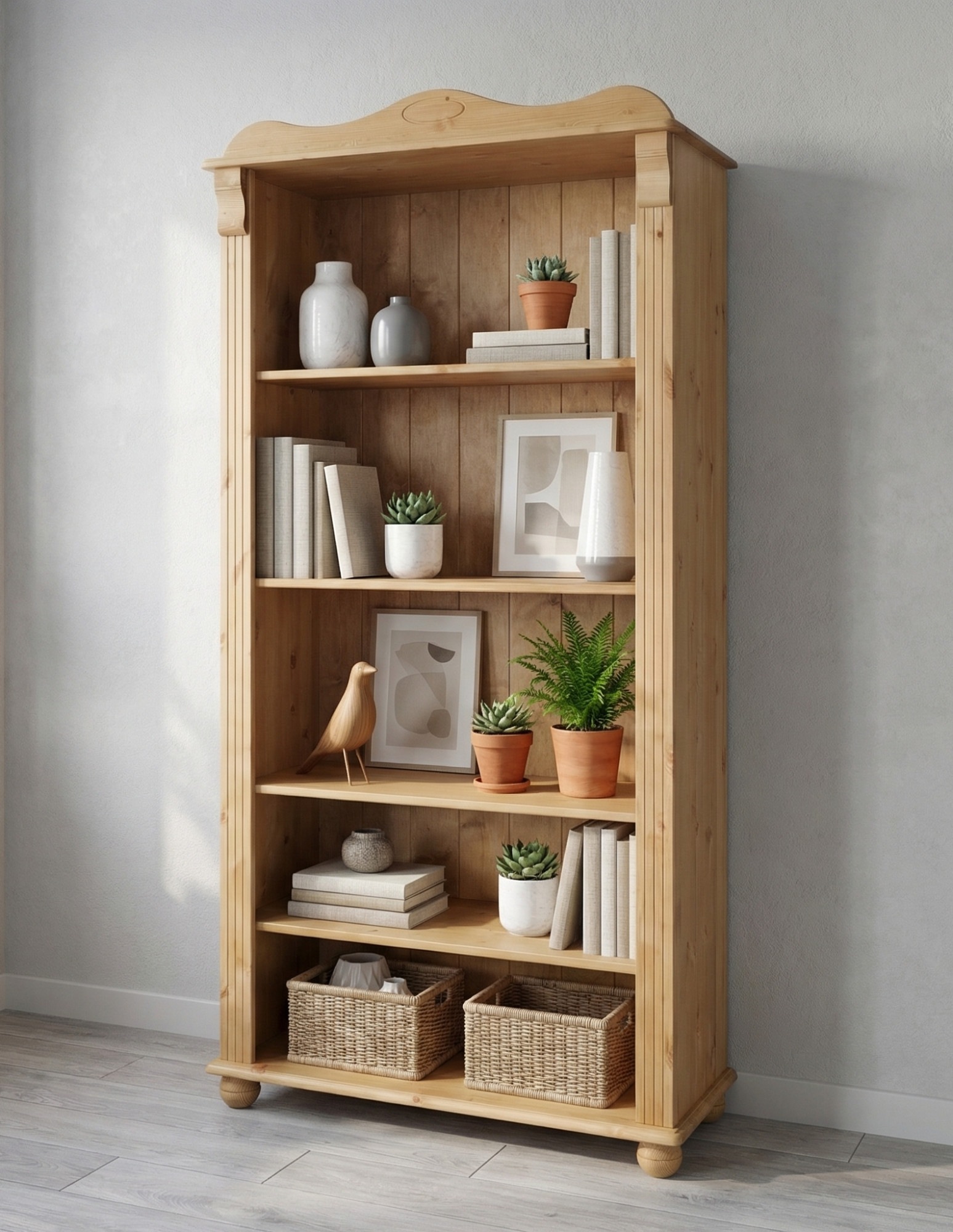 Image of GOODproduct Bücherregal "Adele, Standregal, Regal" B/T/H:, aus massiver Kiefer, Breite 92 cm, FSC