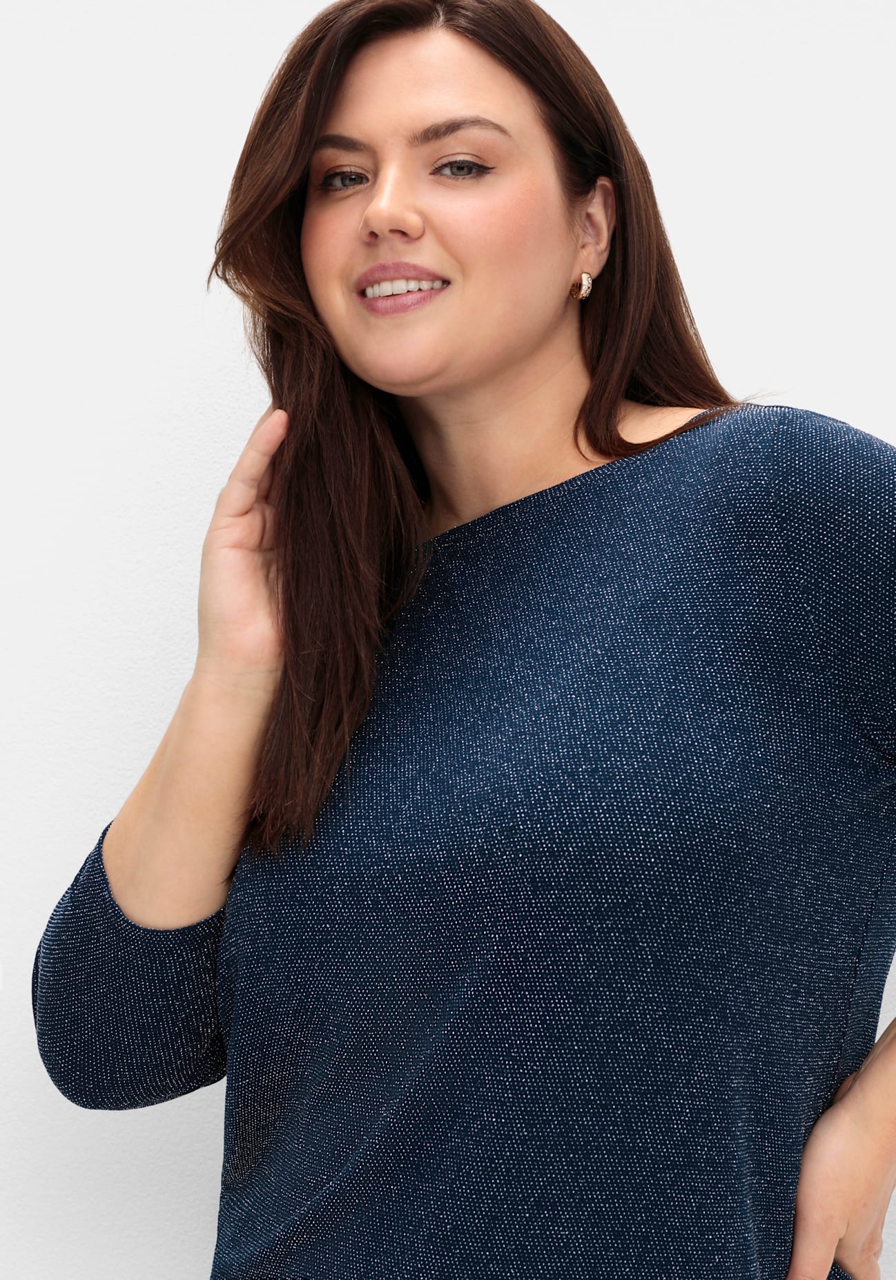 Sheego 3/4-Arm-Shirt »3/4-Arm-Shirt«, (1 tlg.)