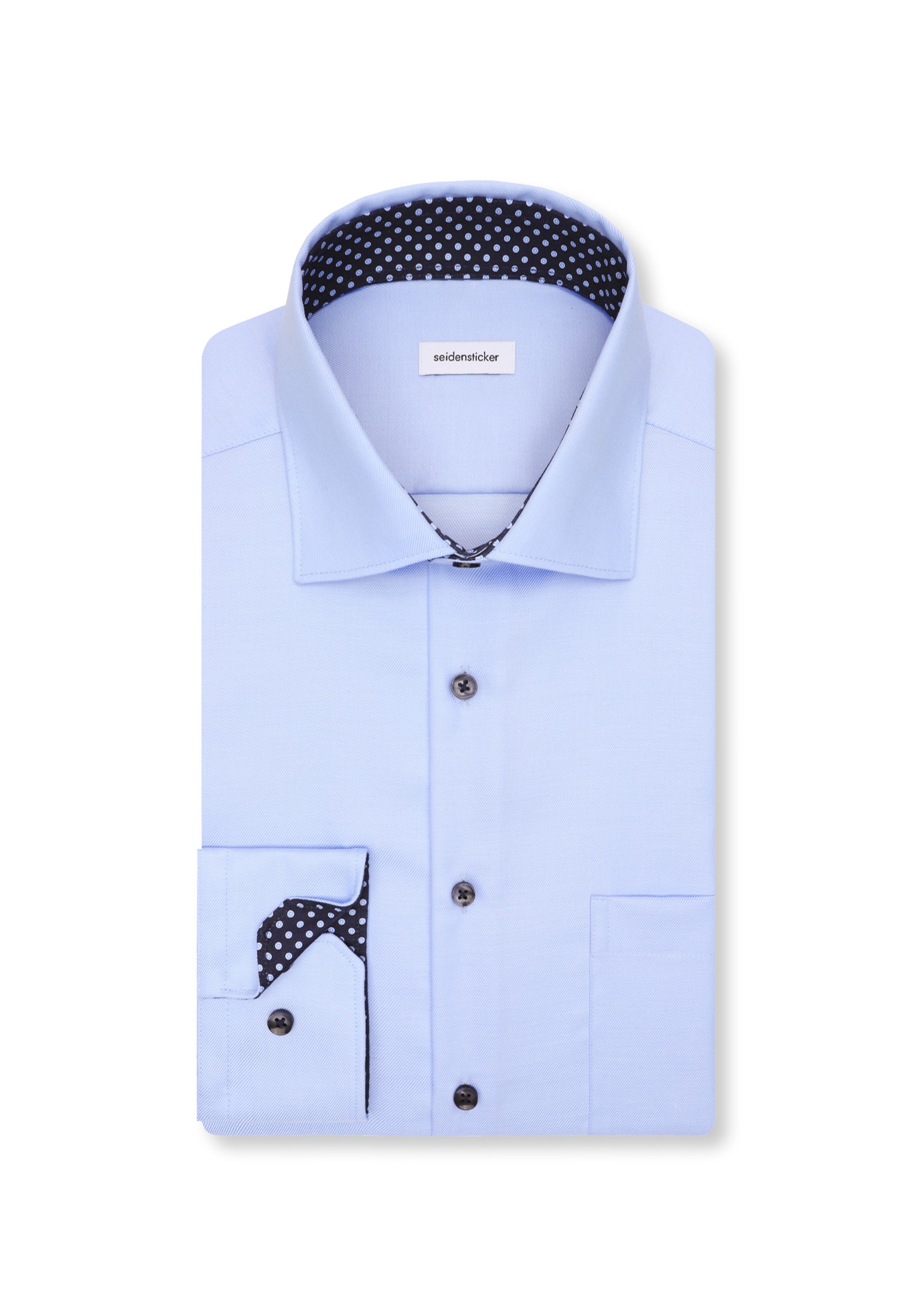 seidensticker Chemise d'affaires »Schwarze Rose« col Kent uni Regular 1/1