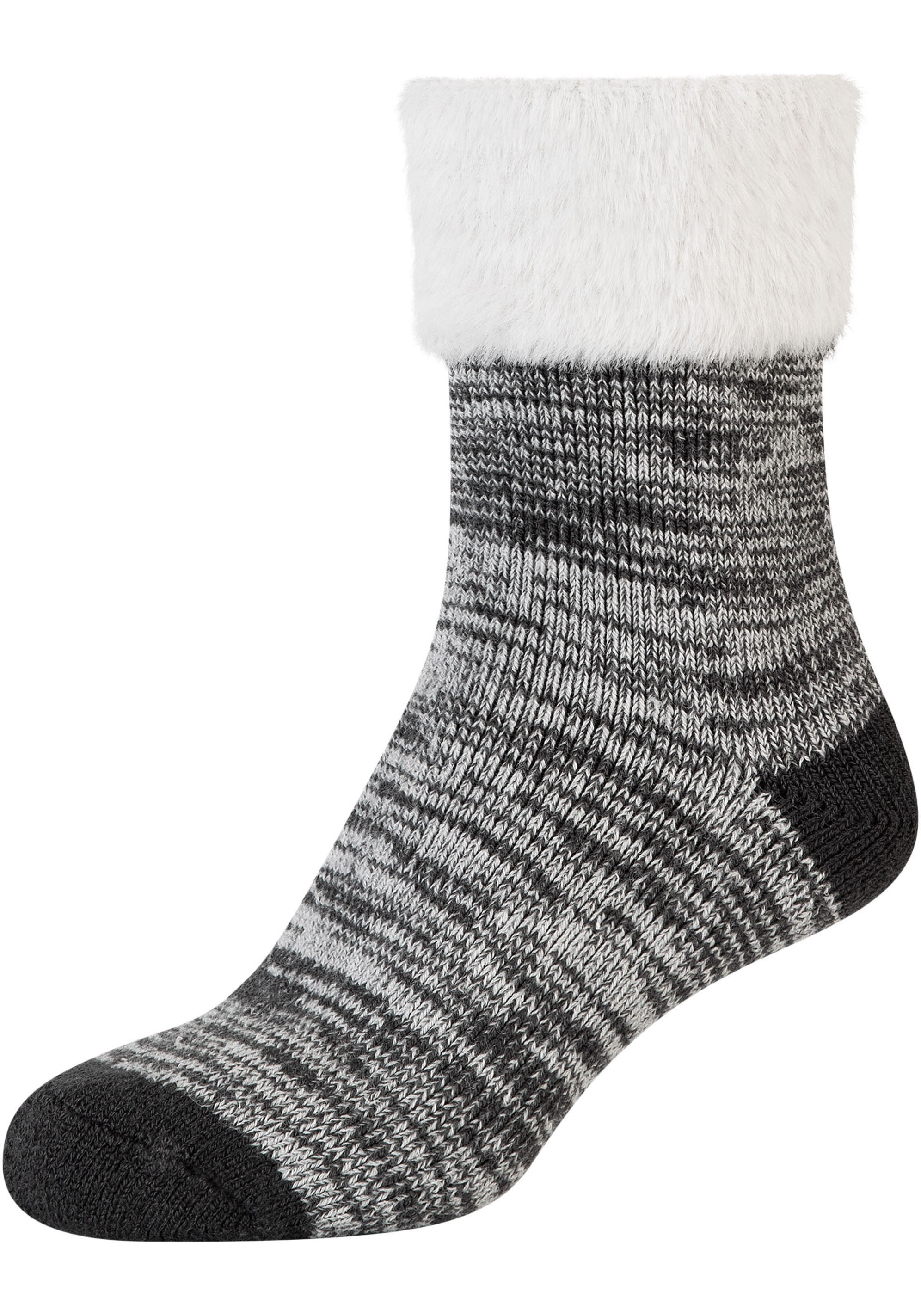 Camano Socken »warm & cozy«, (2er Pack), Mouline Cosy Socks, wärmende Qualität, sanfte Zehennähte, komfortabel