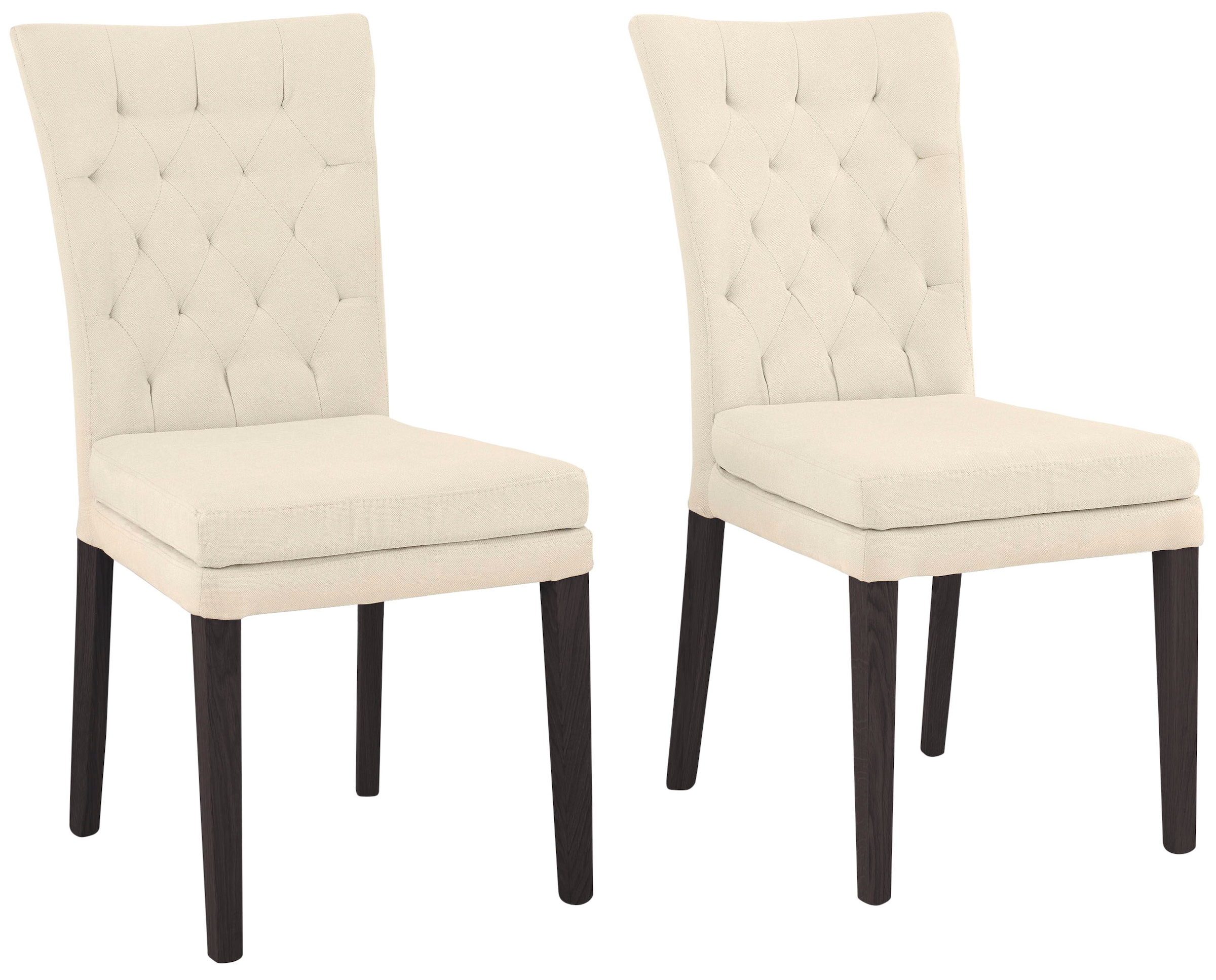 Image of Home affaire 4-Fussstuhl "Colorado" (Set) 6 Stk.Beine aus Buche, wengefarben lackiert, Im 2er, 4er oder 6er-Set