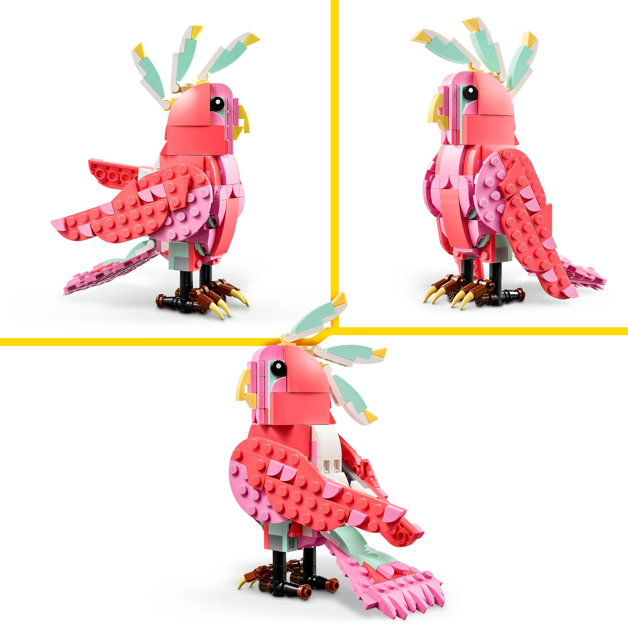 LEGO® Konstruktionsspielsteine »Wilde Tiere: Rosa Flamingo (31170), LEGO® Creator« Made in Europe