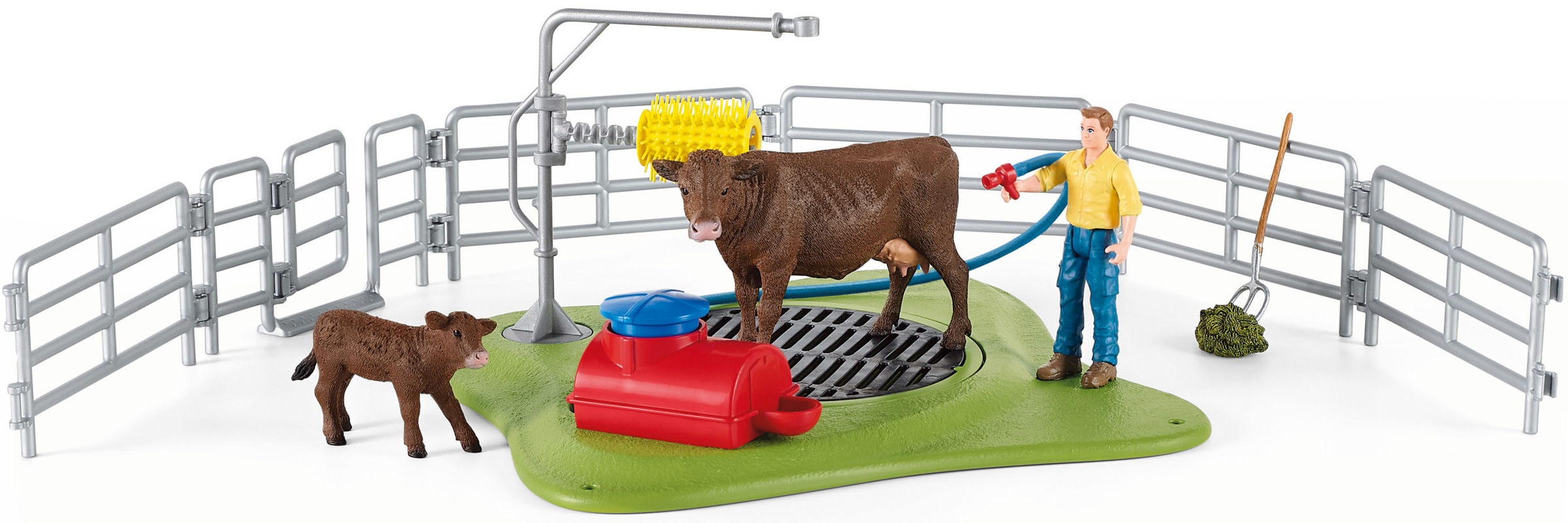 Image of Schleich® Spielwelt »Farm World, Kuh Waschstation (42529)«, Made in Europe bei Ackermann Versand Schweiz