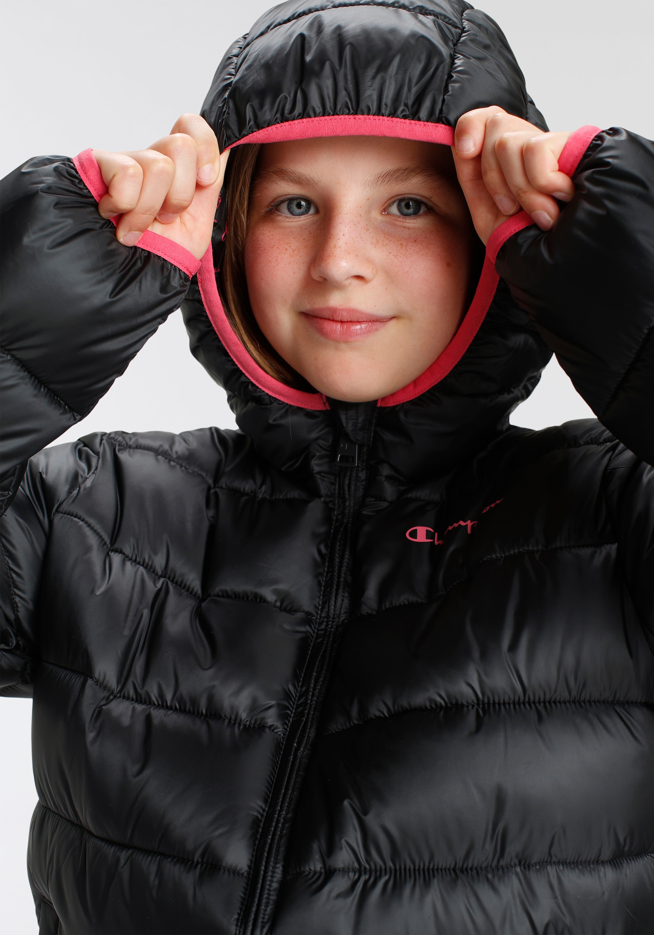 ♕ Champion Steppjacke mit versandkostenfrei - »Outdoor Kinder«, Jacket auf für Kapuze Hooded