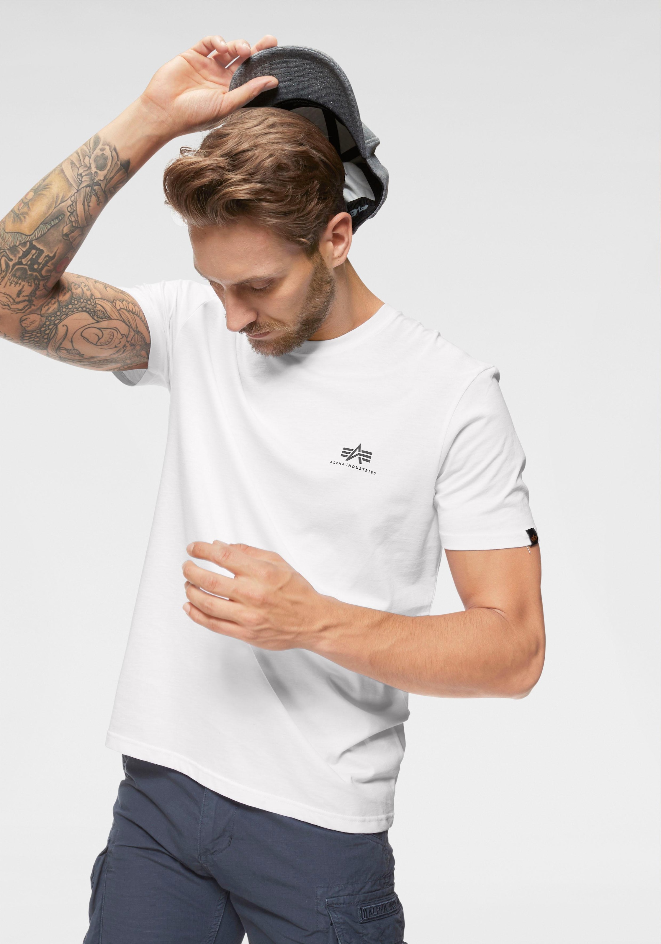 Alpha Industries Rundhalsshirt »BASIC T SMALL LOGO«