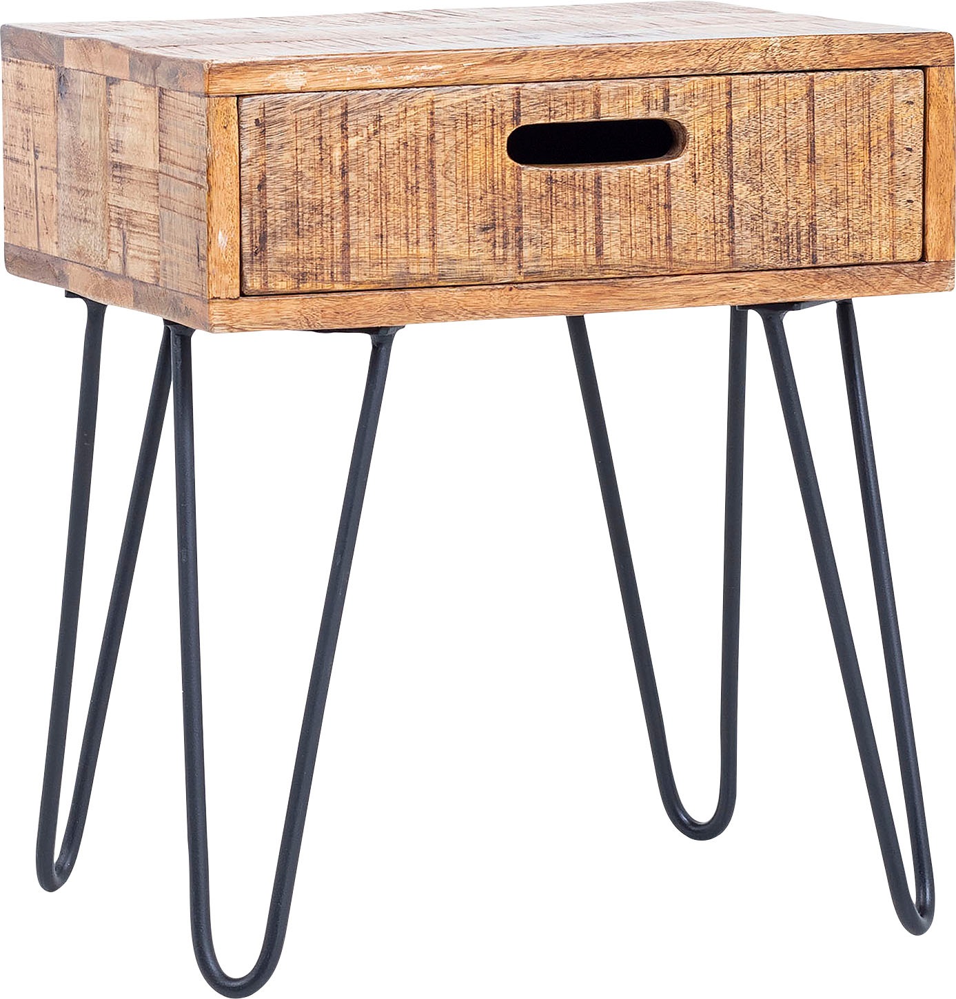 Image of byLIVING Nachttisch »Wotan«, aus Massivholz, mit Schubkasten bei Ackermann Versand Schweiz