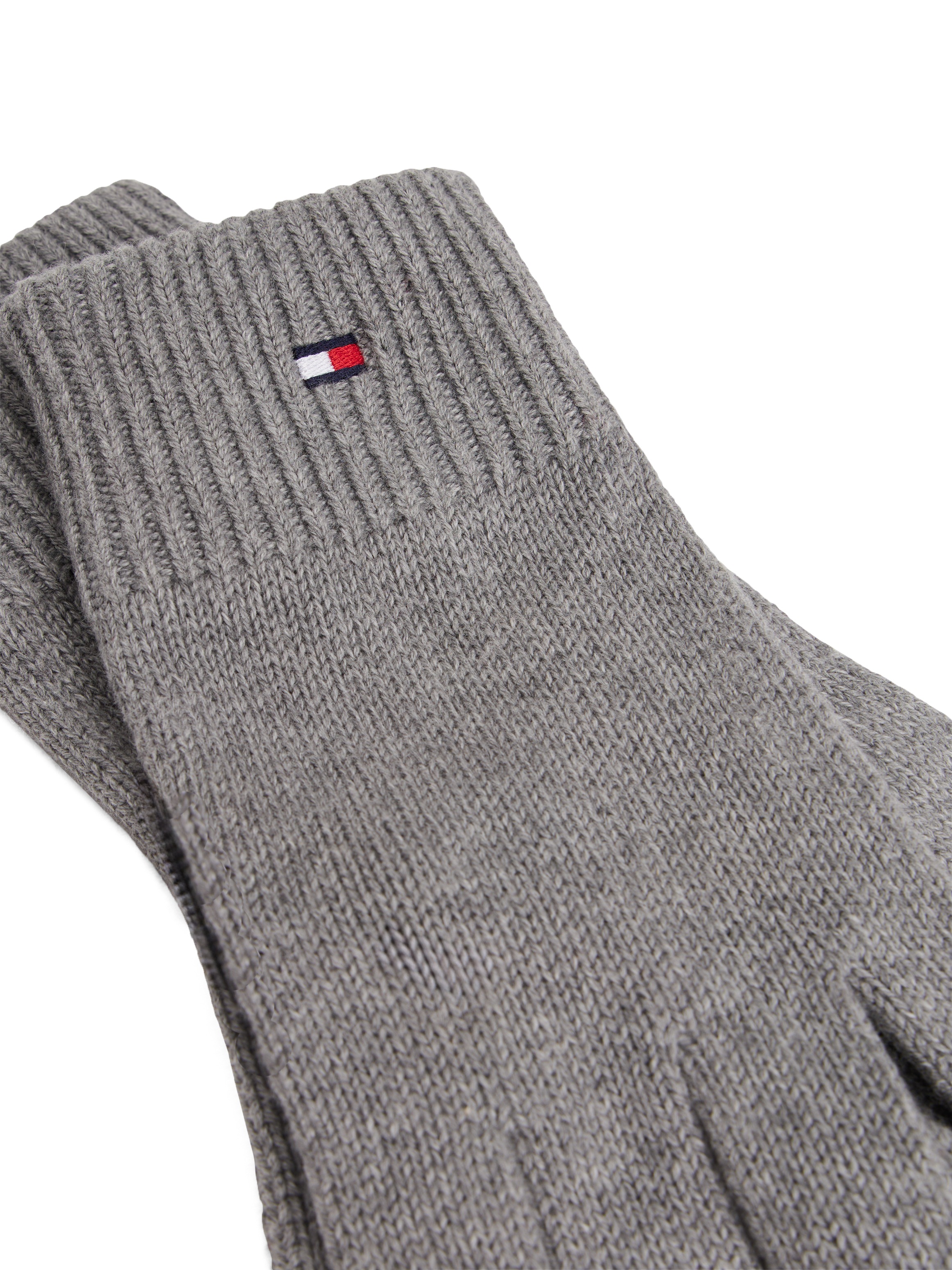 Tommy Hilfiger Strickhandschuhe »ESSENTIALS FLAG GLOVES«, mit Logostickerei