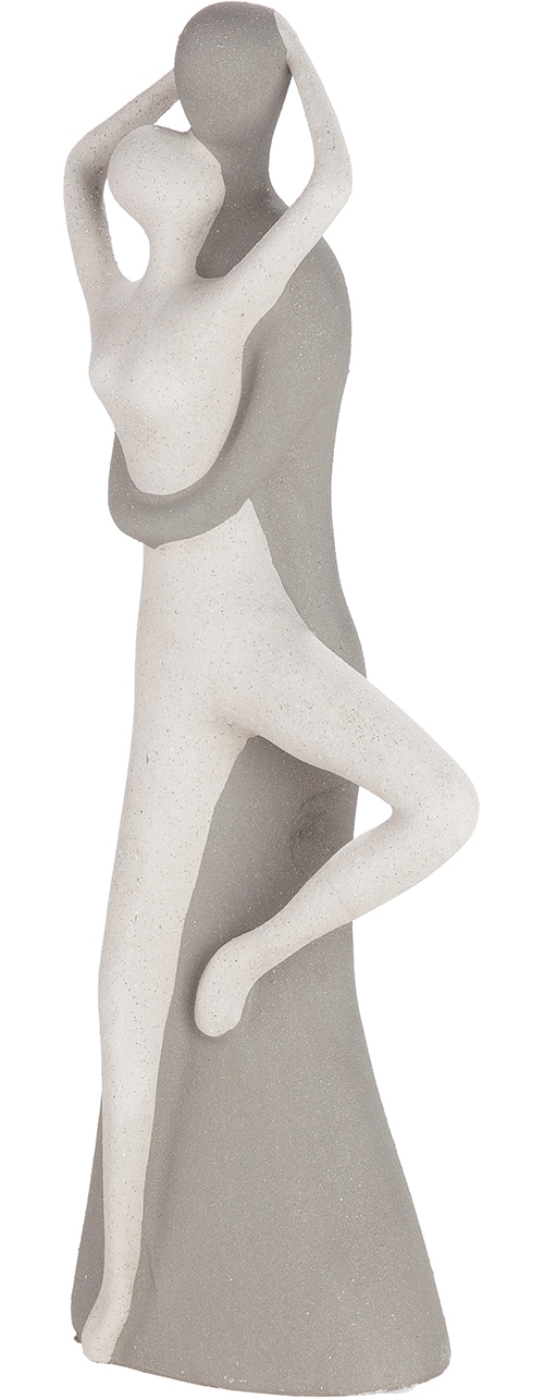 Image of GILDE Skulptur "Figur Monroe weiss H. 45 cm" Frauenfigur abstrakter Stil sitzende Pose Wohnaccessoire
