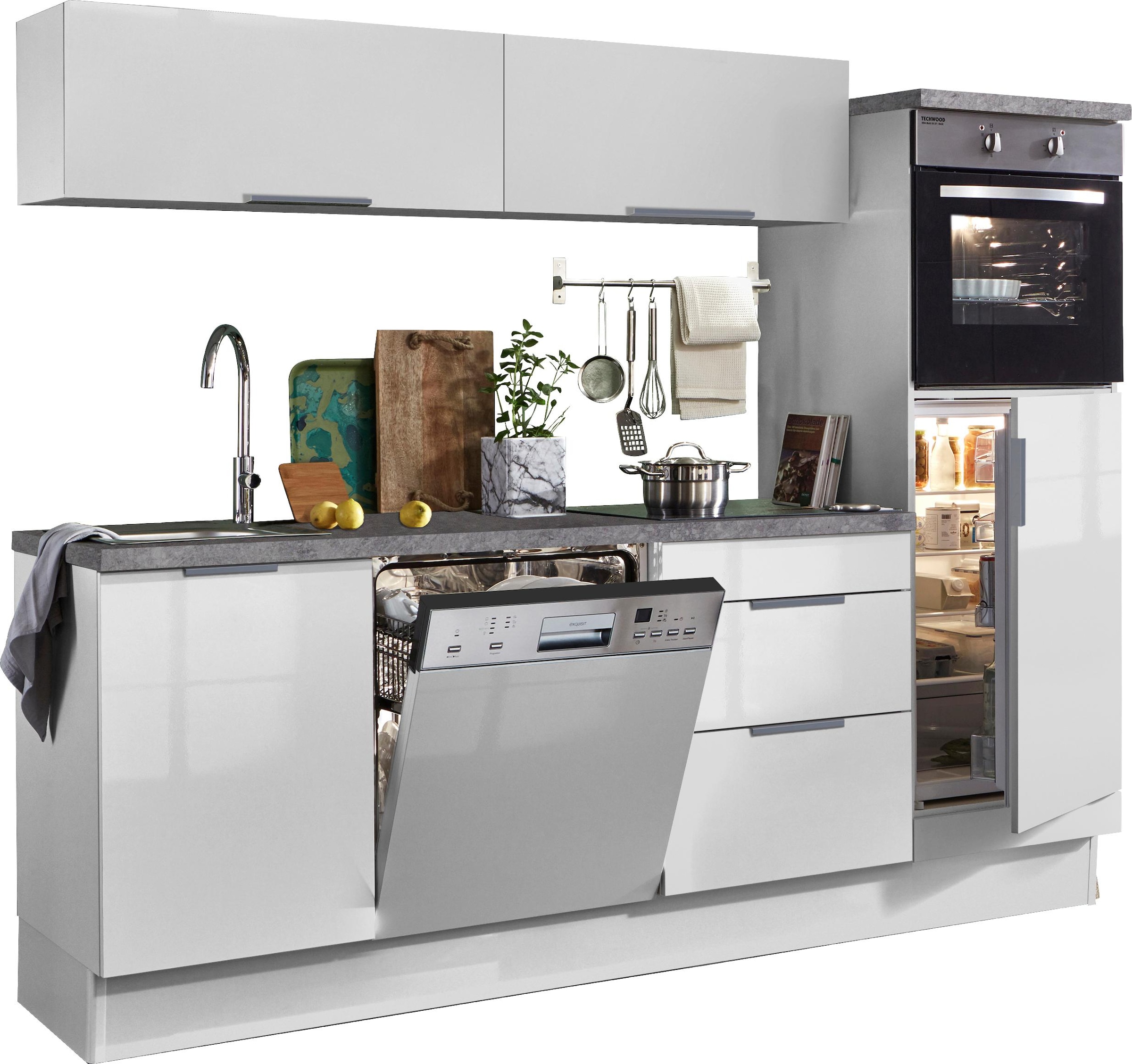 Küchenzeile »Tara«, ohne E-Geräte, mit Vollauszug und Soft-Close-Funktion, Breite 240 cm