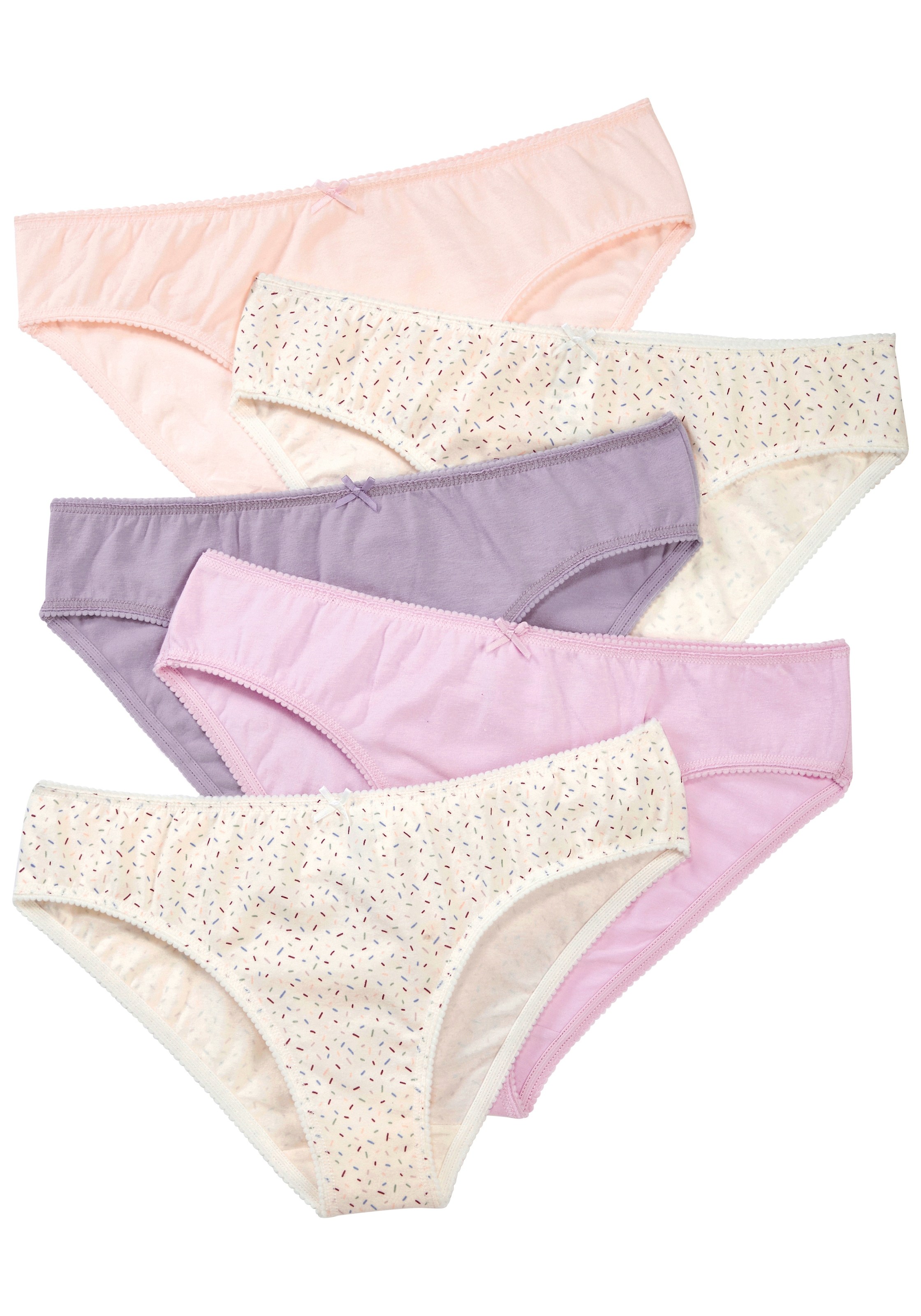 Vivance Jazz-Pants Slips mit kleiner Häkelkante, weiche Baumwollmischung