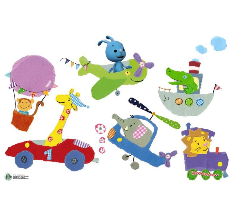 Image of Wall-Art Wandtattoo »Flugzeug KiKANiNCHEN Auto«, (1 St.) bei Ackermann Versand Schweiz