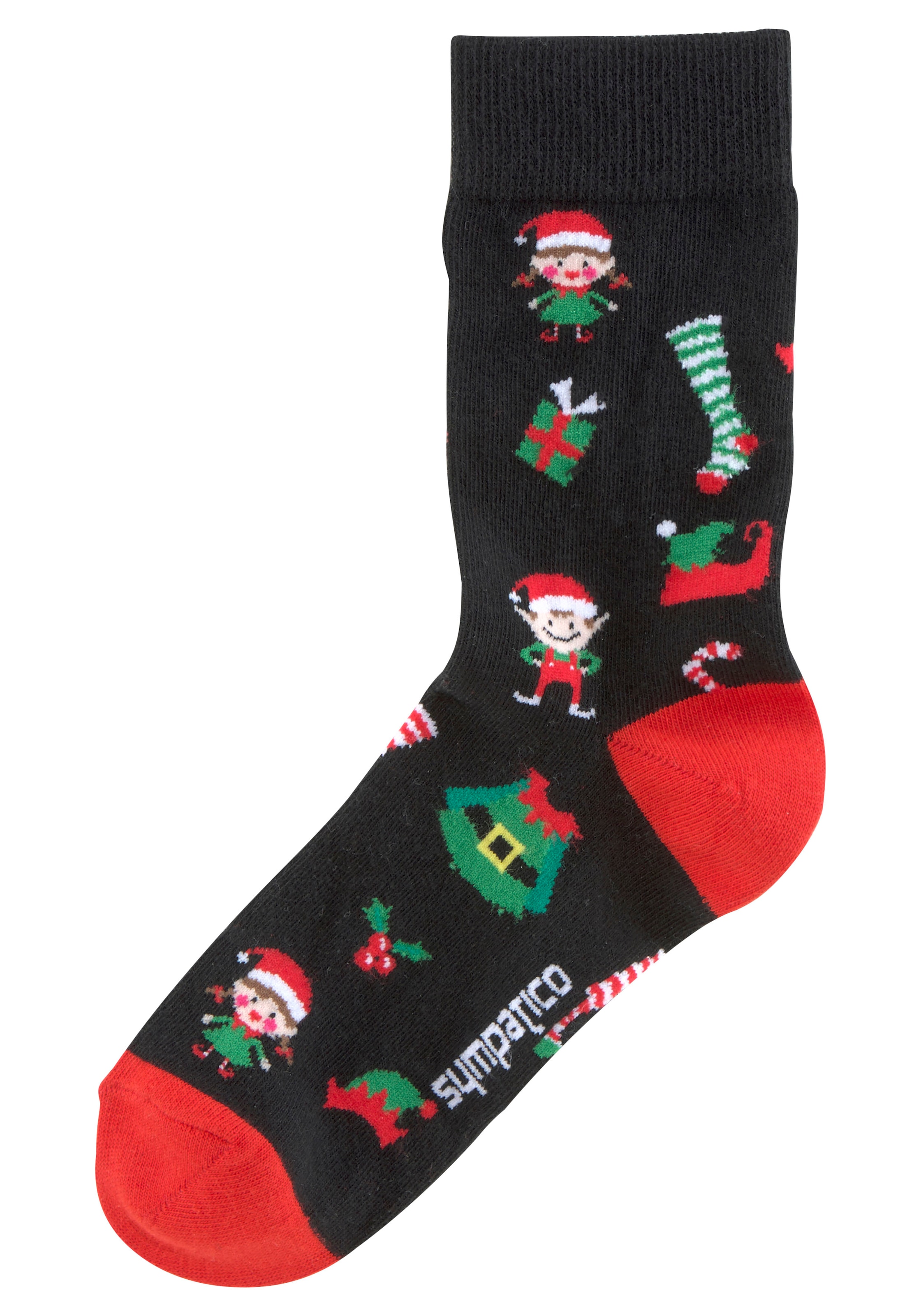 Image of H.I.S Socken, (3 Paar), mit lustigen Weihnachtsmotiven bei Ackermann Versand Schweiz