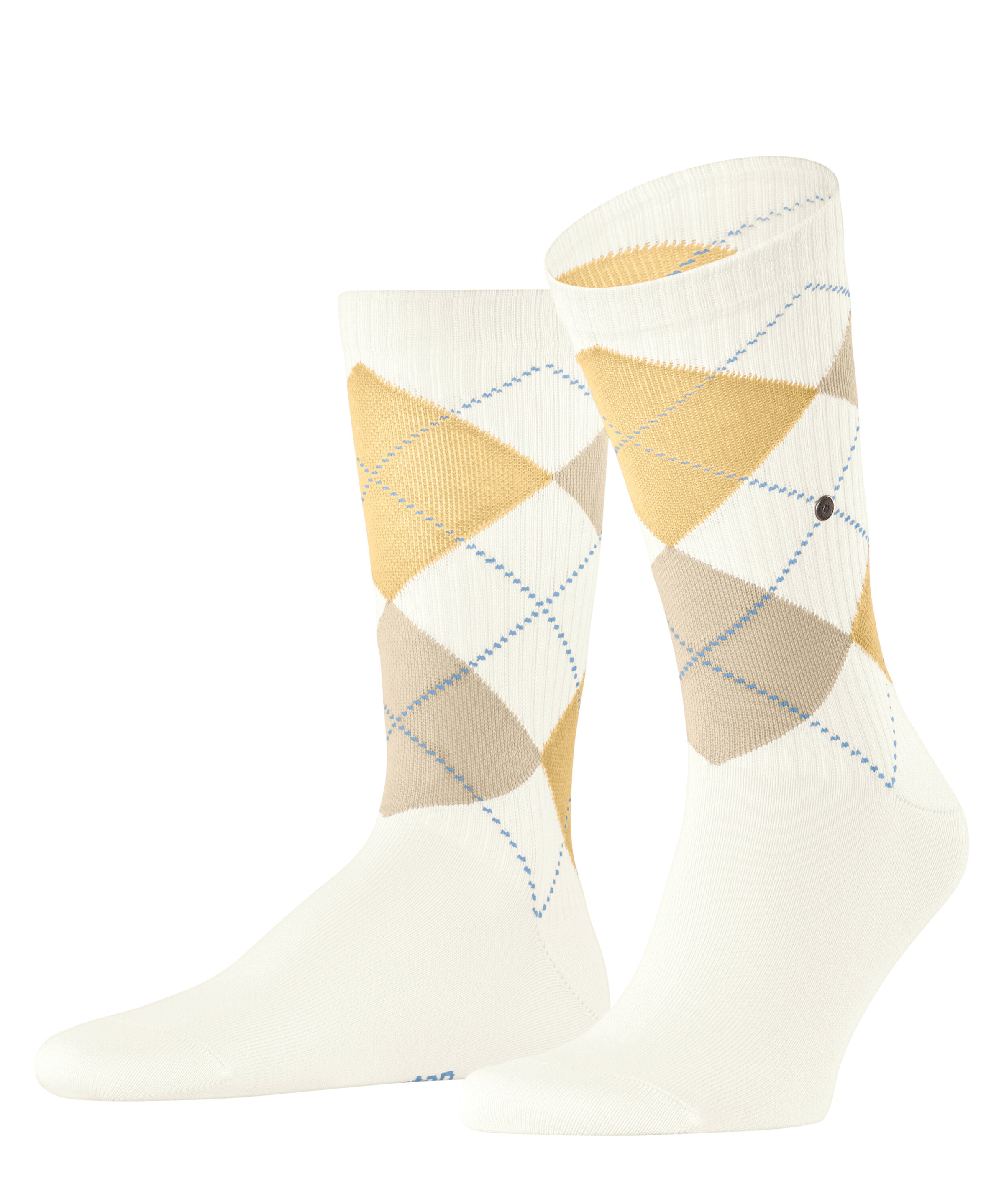 Burlington Socken »Rib Court« Einheitsgrösse 40-46, Argyle-Muster, feine Rippenstruktur