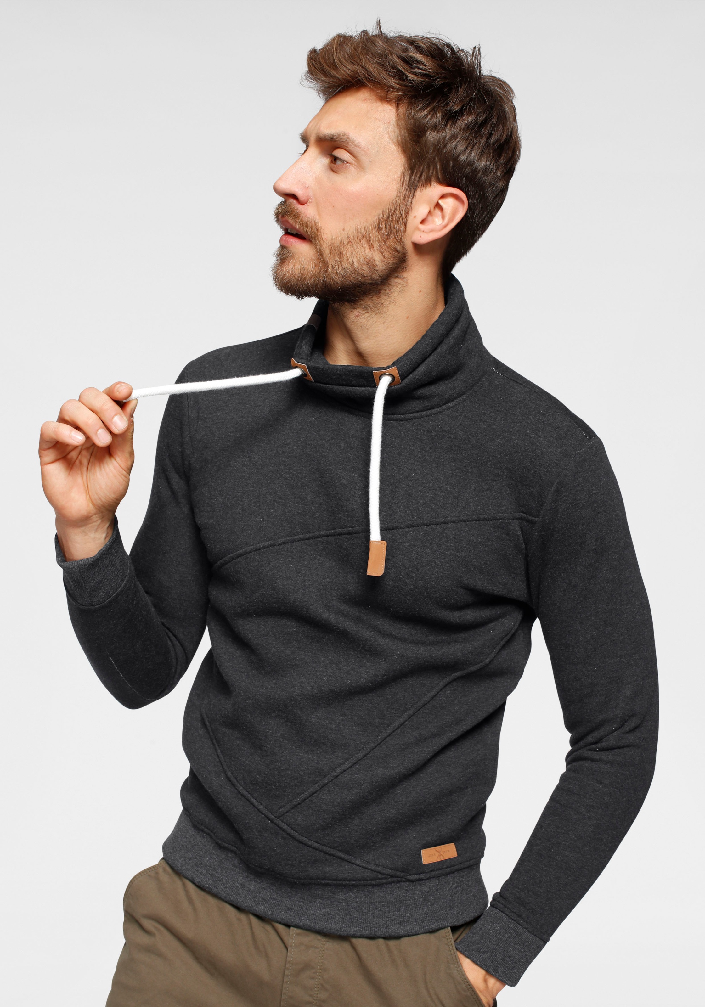 Image of John Devin Sweatshirt, mit modernem Schlauchkragen bei Ackermann Versand Schweiz