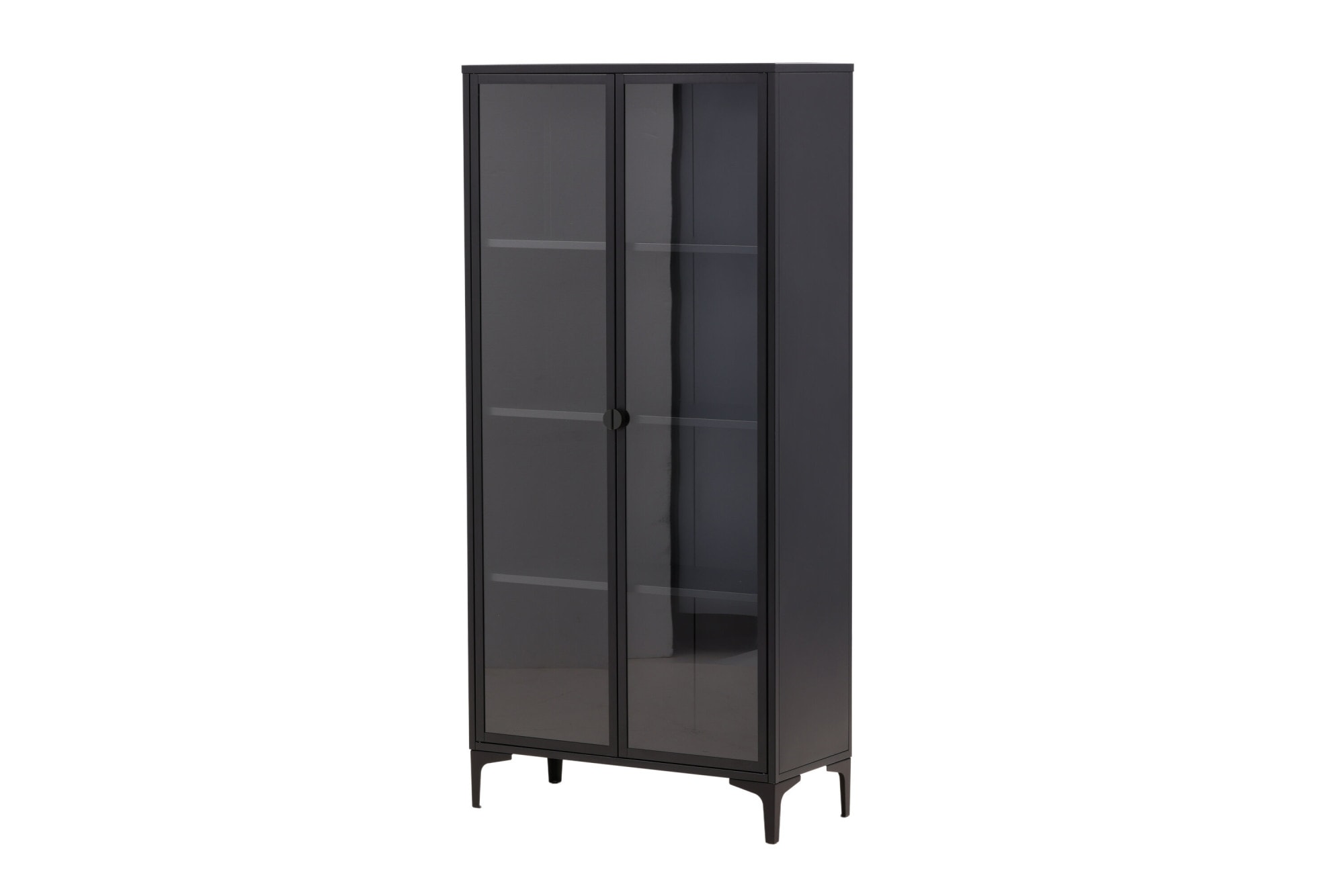 Venture Home Vitrines »Piring, hoher Stauraumschrank, 2 Türen, Höhe 190 cm« Armoire haute, revêtement par poudrage, portes en verre, haute, sophistiquée