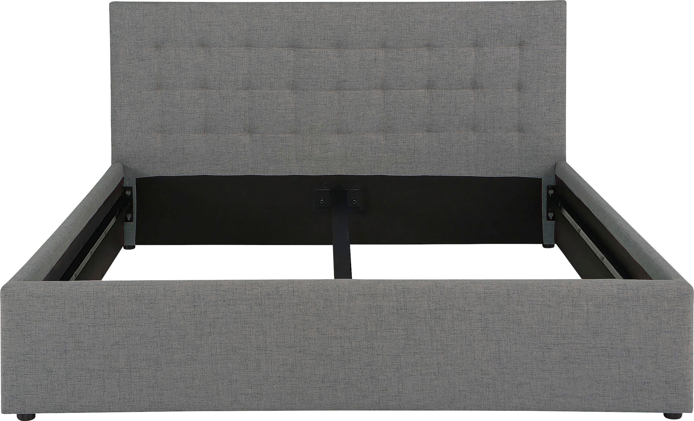 Home affaire Polsterbett »Hamar, Knopfsteppung im Kopfteil, bis 250 KG belastbar«, (3 Breiten: 100cm/ 140cm/ 180cm), in verschiedenen Grössen und Stoffen und Farben