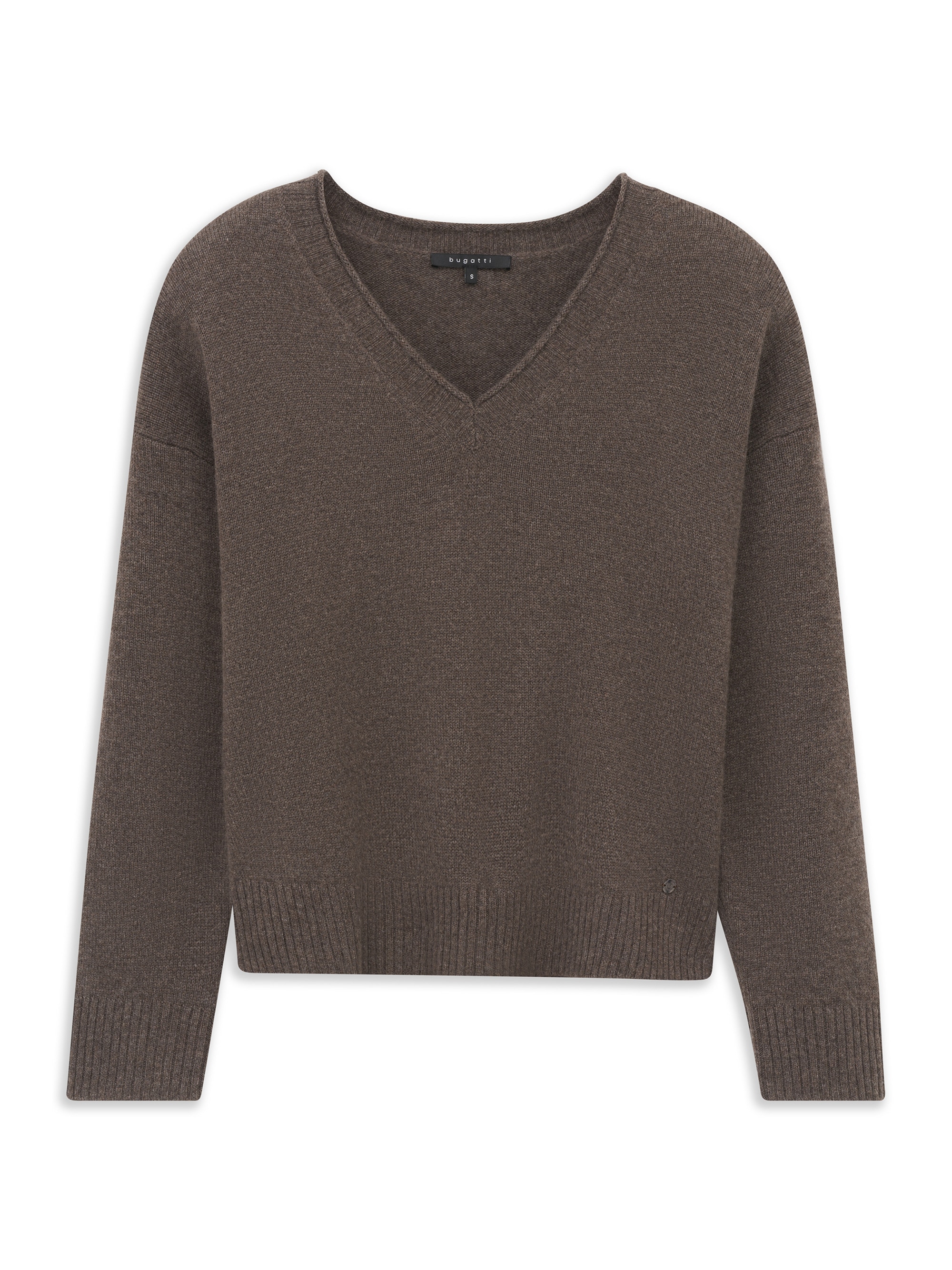 Image of bugatti V-Ausschnitt-Pullover "Regular Fit" V-Ausschnitt Regular Fit Kaschmir