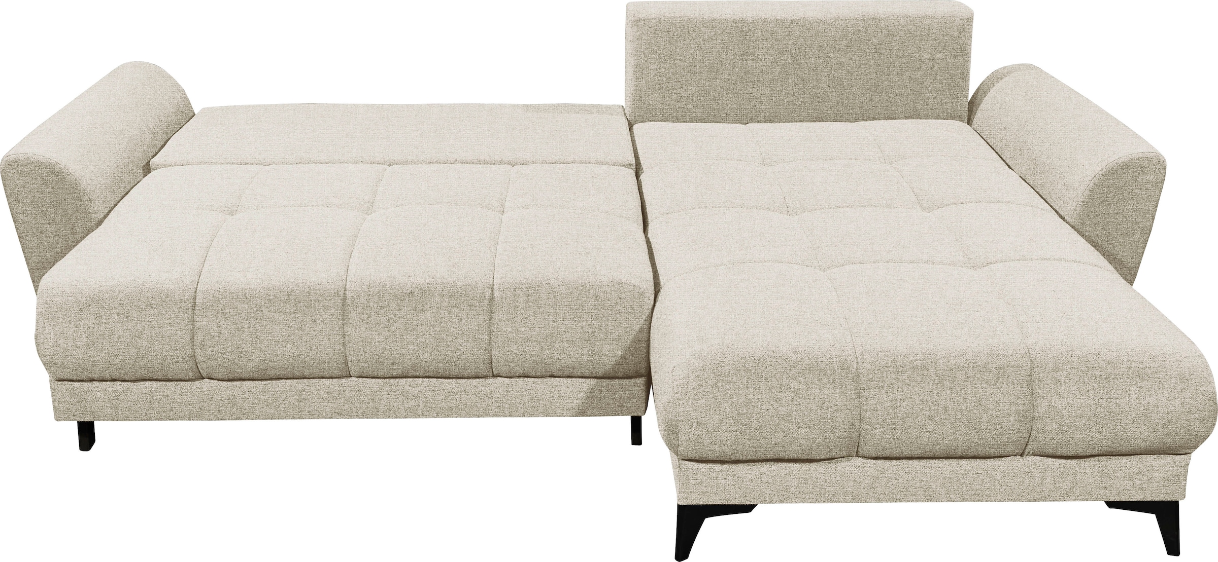 ED EXCITING DESIGN Ecksofa »Bern L-Form«, frei im Raum stellbar, mit Bettkasten, mit Schlaffunktion