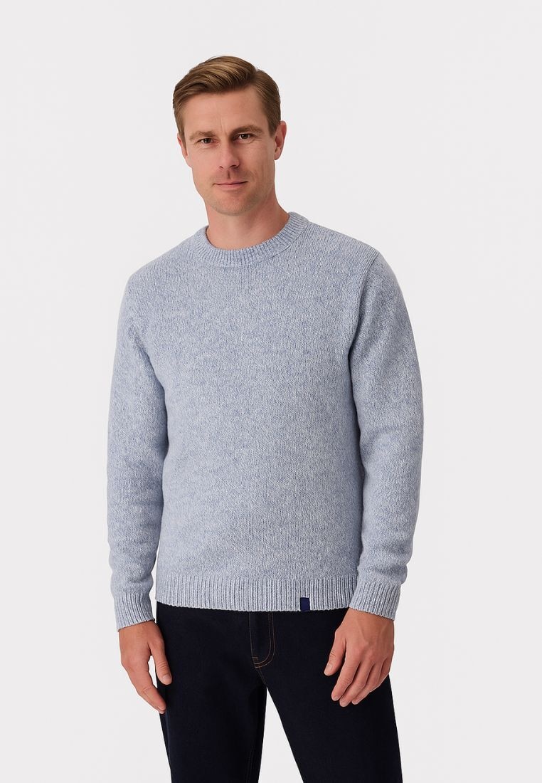 colours & sons Strickpullover »colours & sons Pullover Roundneck-Marl«