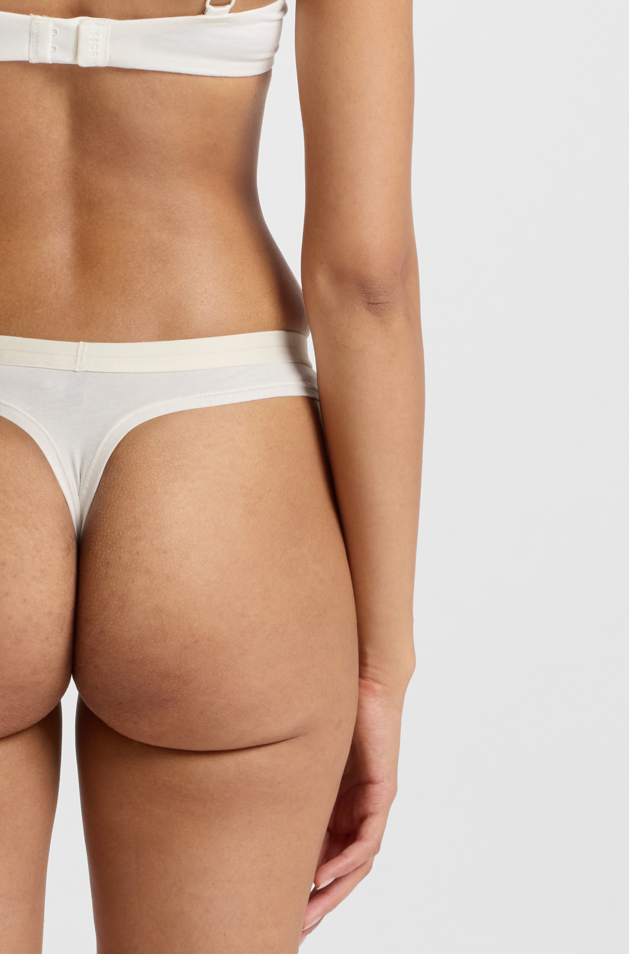 BOSS String »3P THONG« Packung, 3er, 3 cuis mit BOSS Logobund