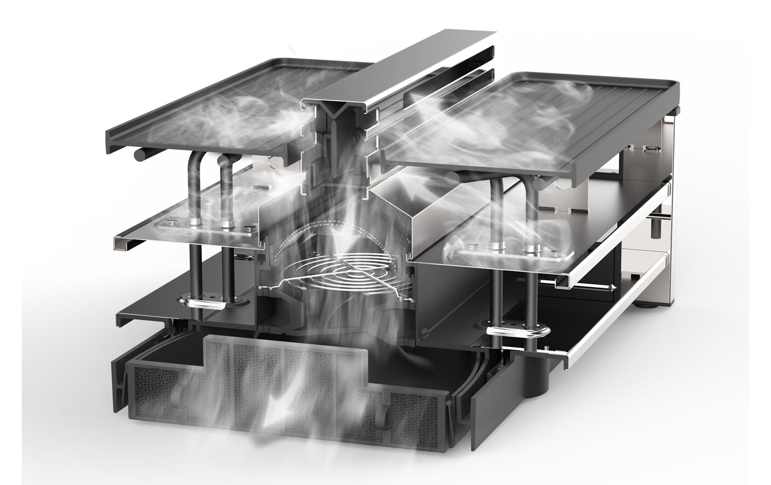 Trisa Raclette »Pure Melt 8 Personen« 8 Stk. Raclettepfännchen 1.500 W