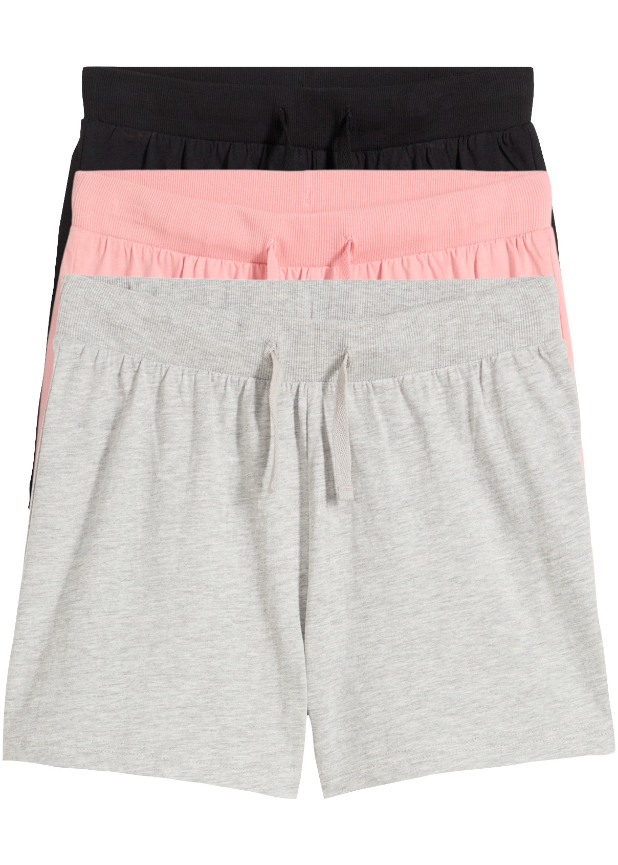 bonprix Short  lot de 3, coupe régulière, en coton, différentes tailles disponibles