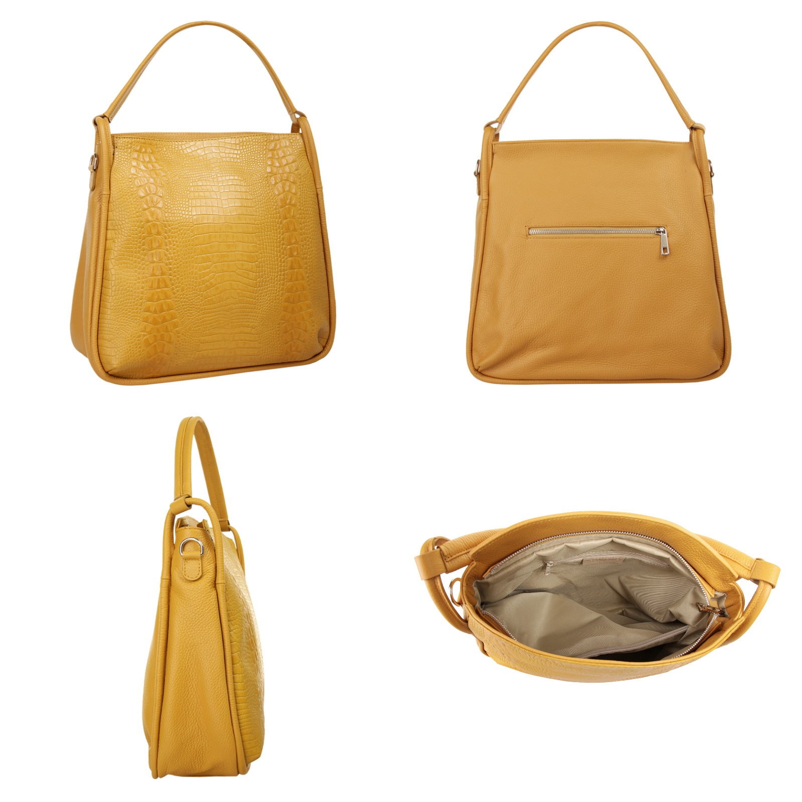 Samantha Look Shopper echt Leder, Made in Italy