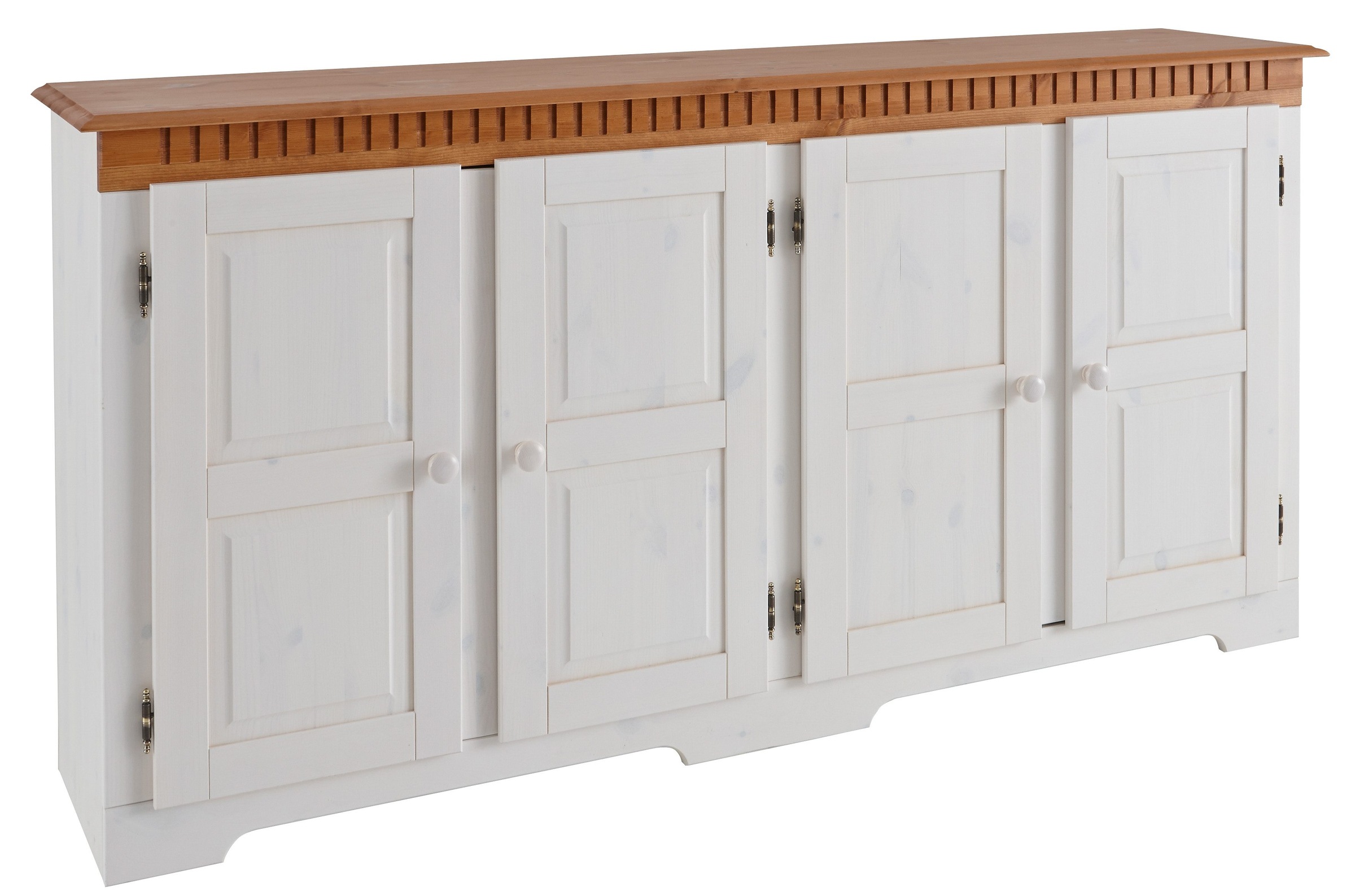 Image of Home affaire Sideboard »Lisa«, aus schönem massivem Kiefernholz, wahlweise mit 3 oder 4 Türen erhältlich bei Ackermann Versand Schweiz