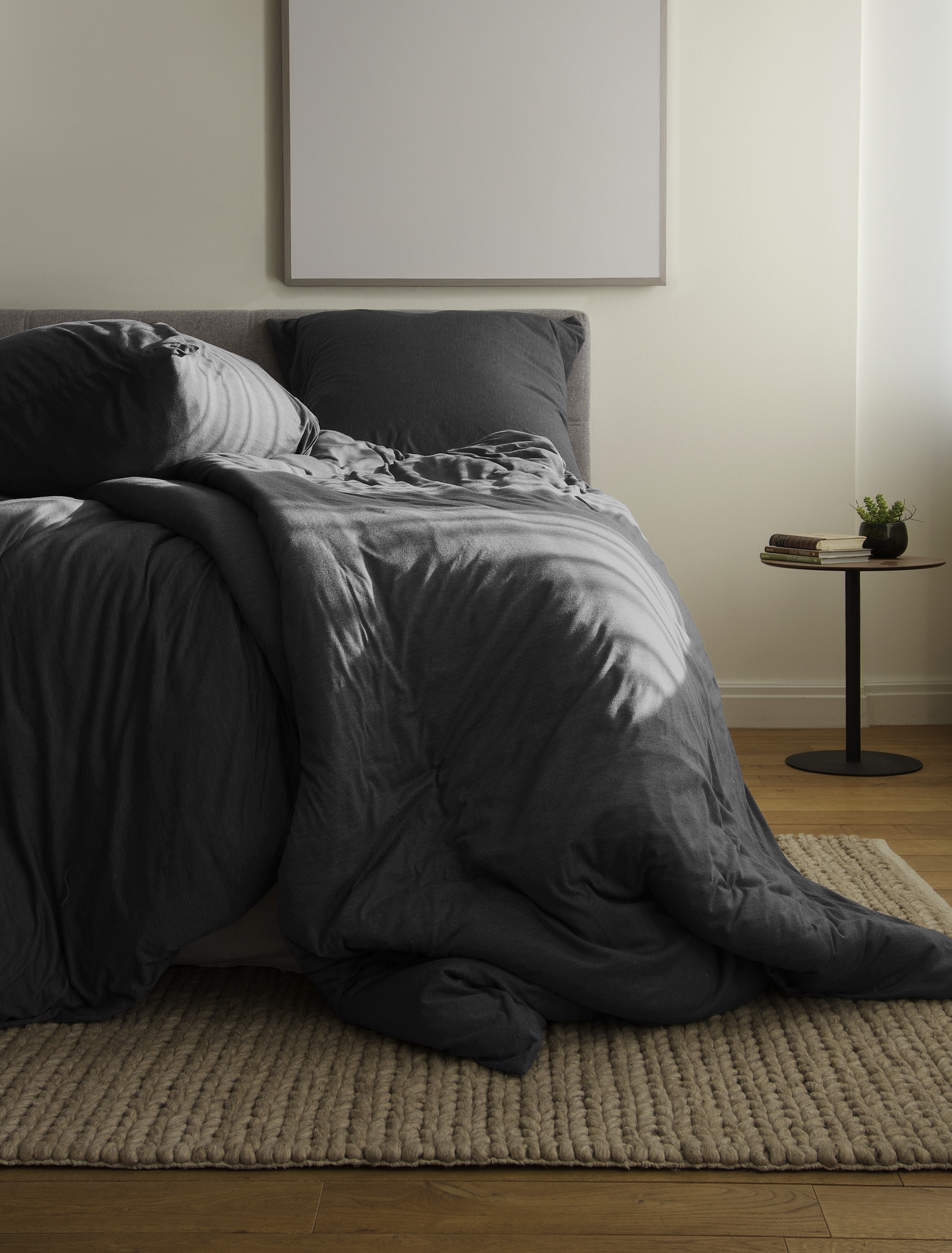 BIERBAUM Linge de lit »4135« 2 cuis tlg. Jersey-Melange, 100 % Baumwolle, bügelfrei