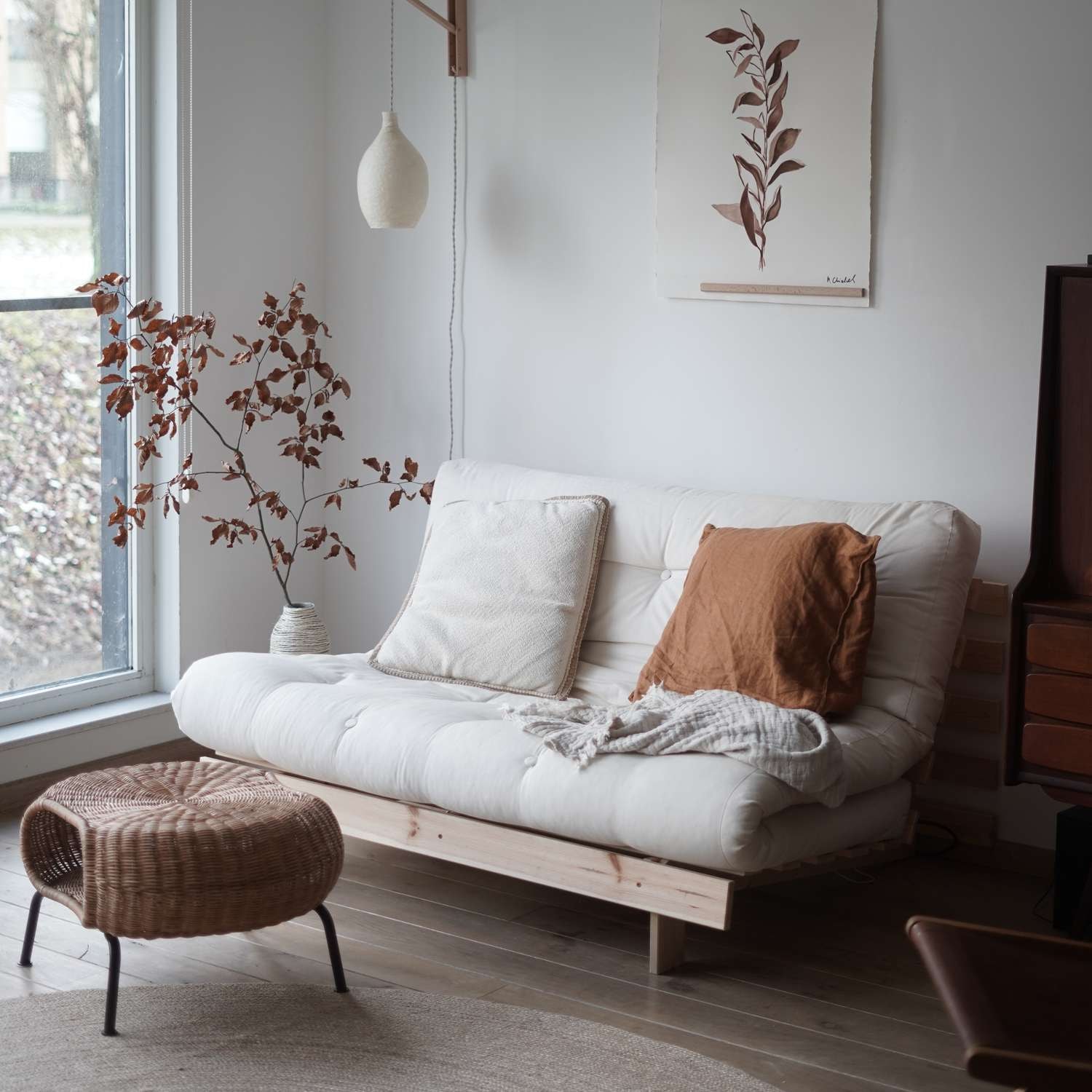 Karup Design Daybett »Roots Schlafsofa, Gästebett, Sofa inkl. Futonmatratze«, Liegefläche 90/140/160 x200 cm, FSC® zertifizierte Kiefer