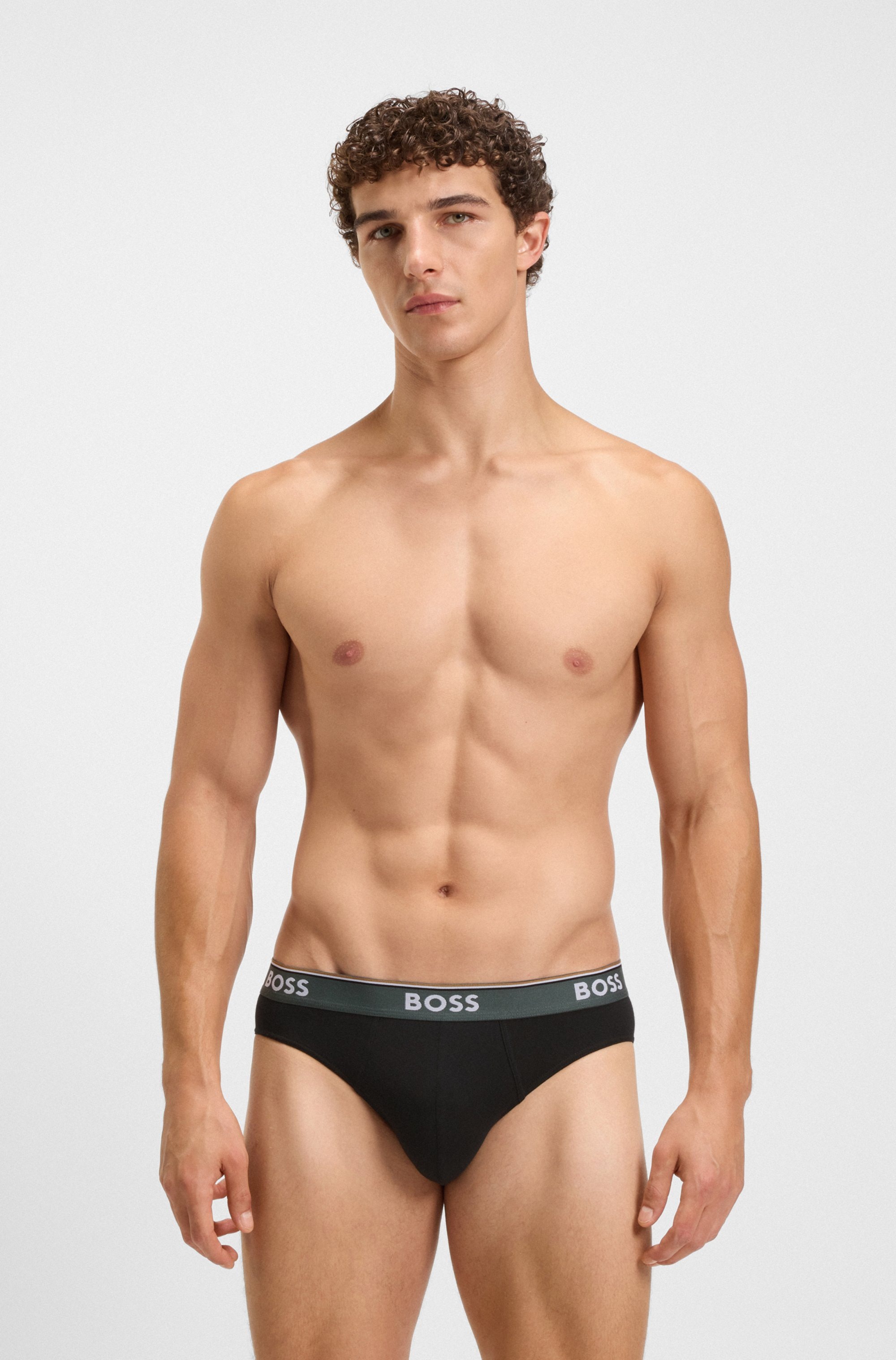 BOSS Slip »Brief 3P Power«, (Packung, 3 St.), mit BOSS Schriftzug