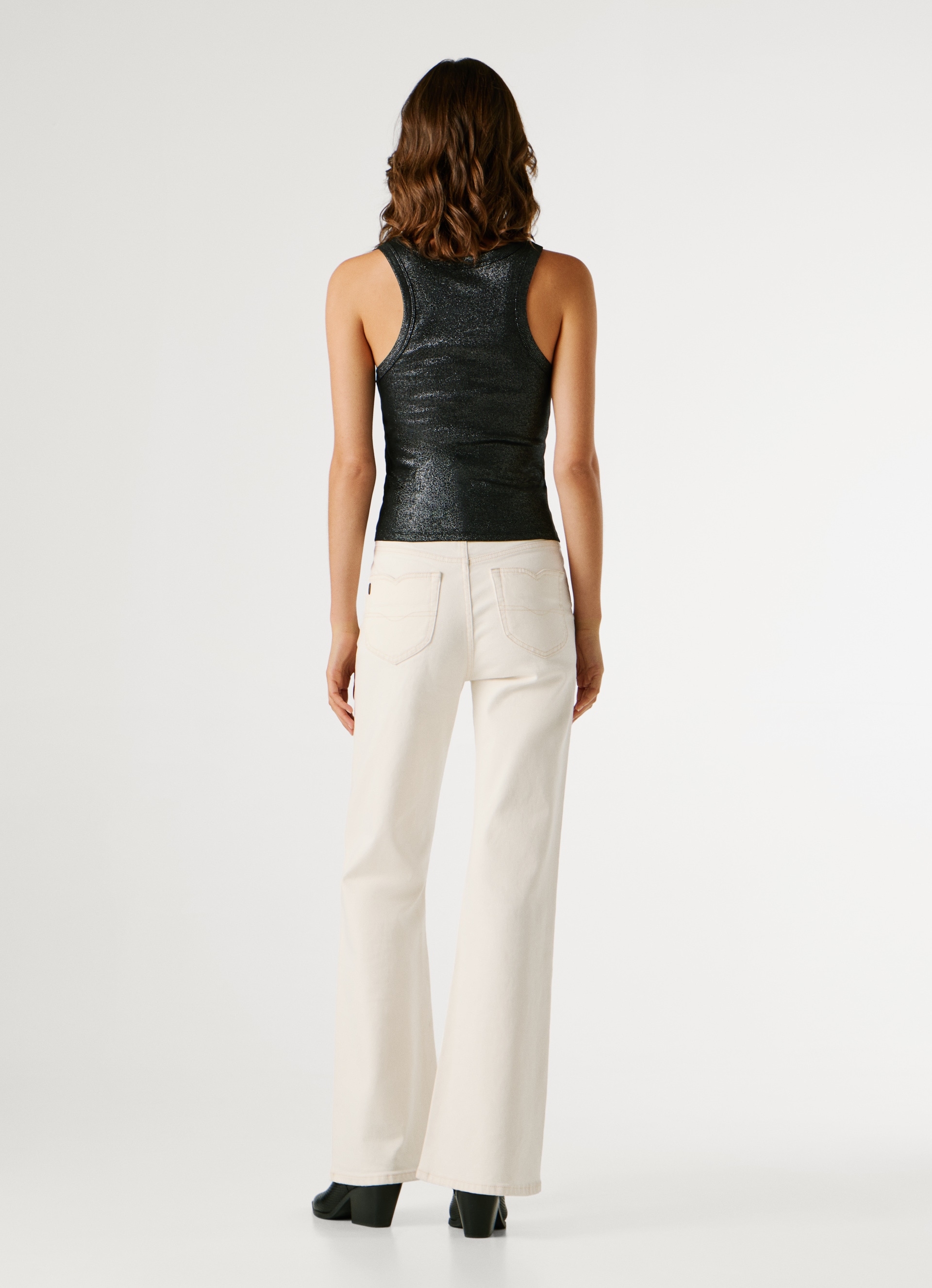 Pepe Jeans Ripptanktop »BIRDEY« in glänzender Optik