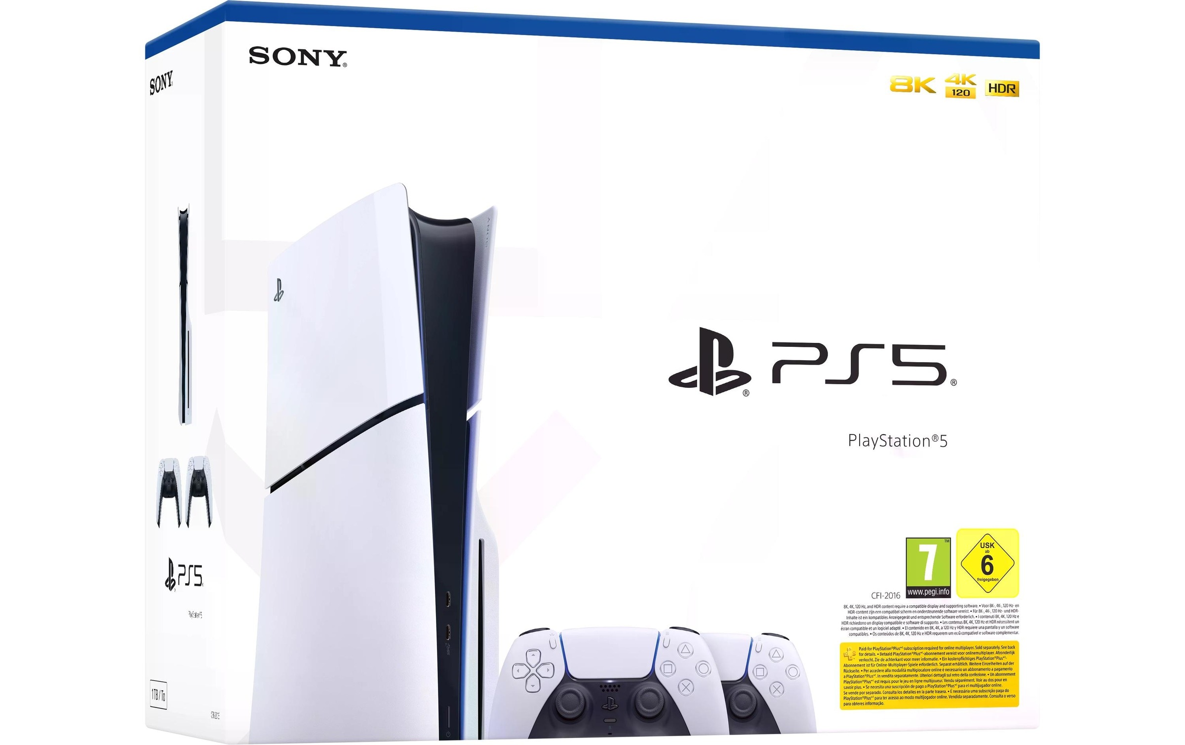 Sony Spielekonsole »PlayStation 5 Slim – Disc Edition 2x DualSense«