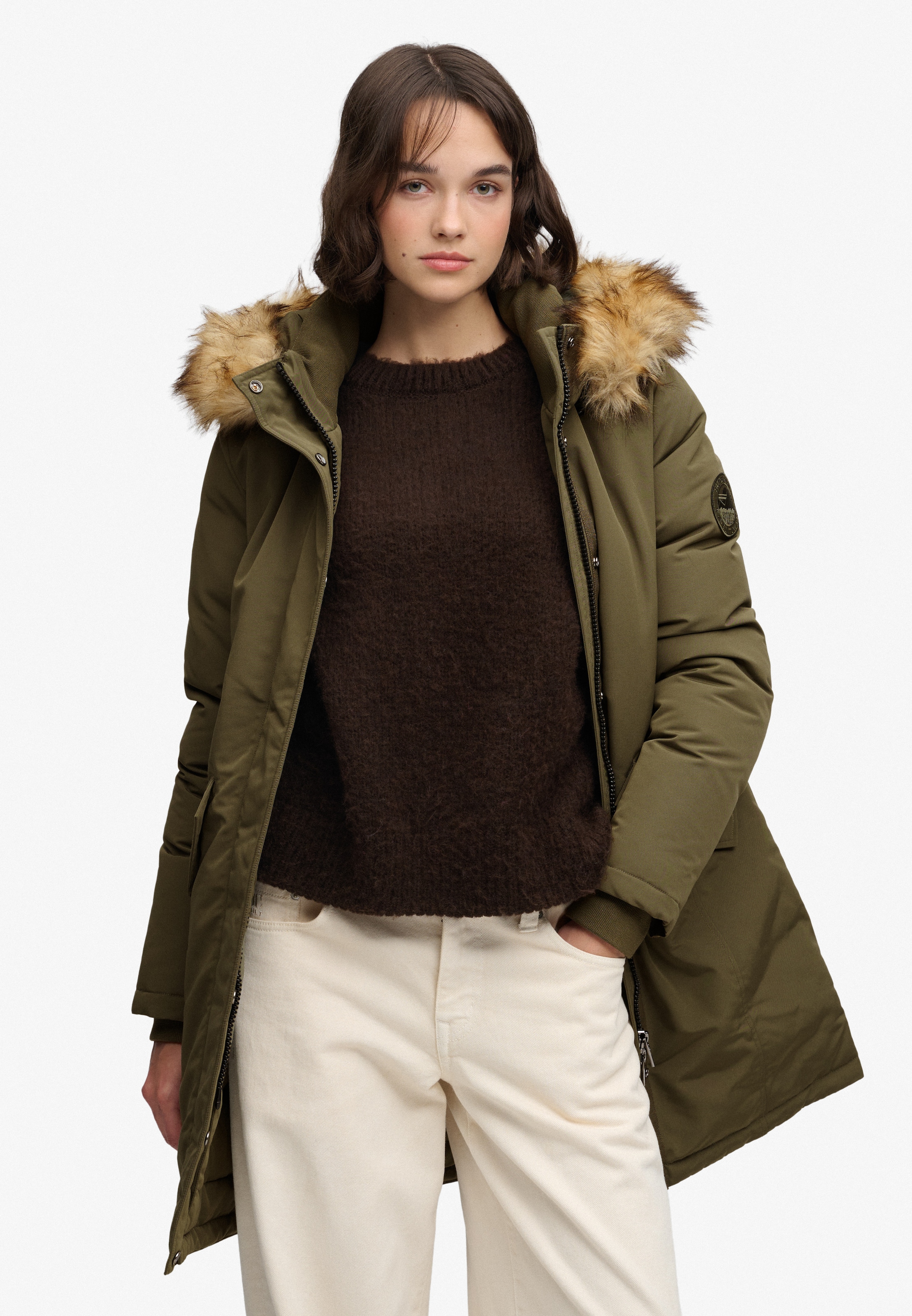 Image of Superdry Parka "HOODED EVEREST PARKA JACKET" mit Kapuze Kunstfaser, relaxed fit