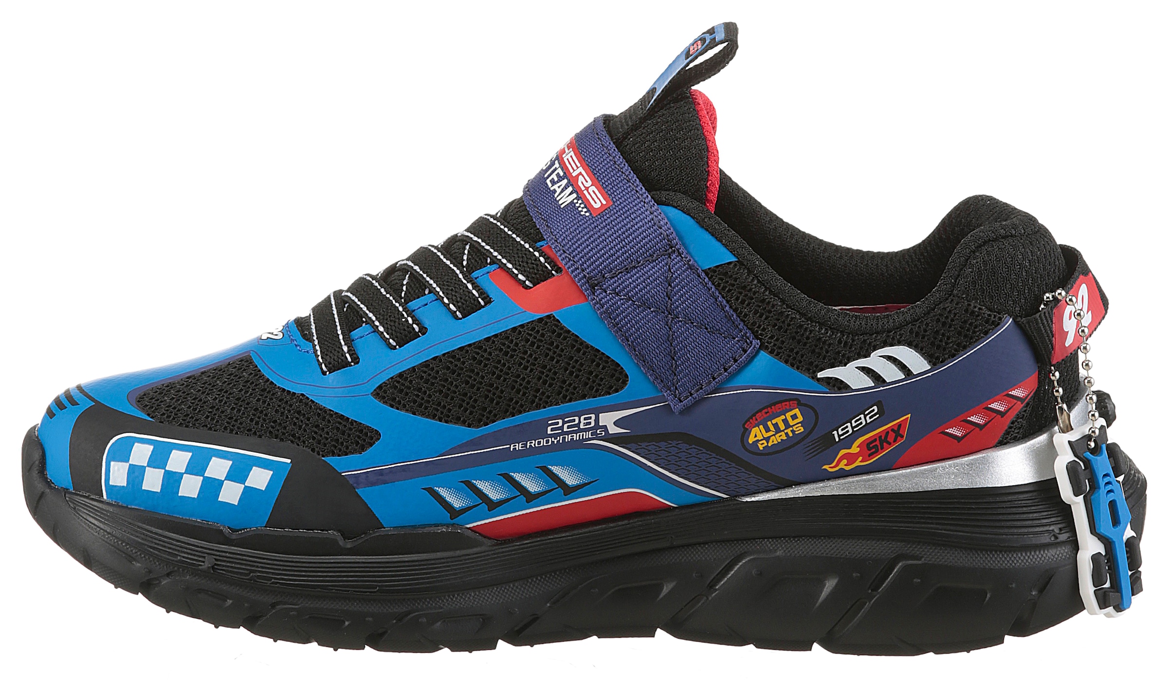 Skechers Sneaker »SKECH TRACKS«  Sneaker, Freizeitschuh mit Rennwagen, Grössenschablone zum Download