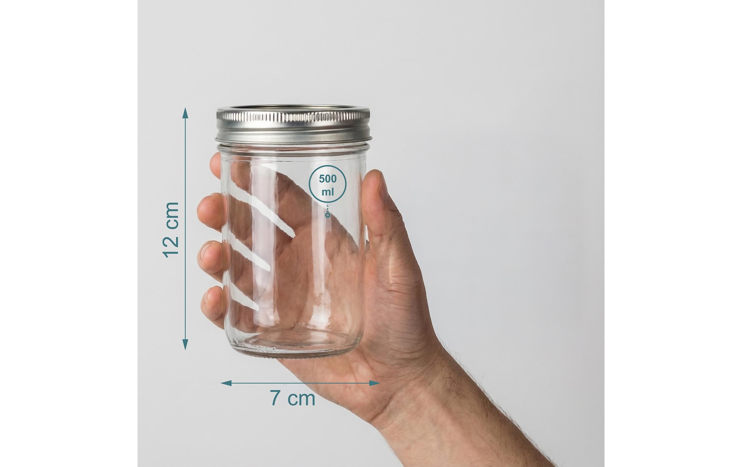 relaxdays Einmachglas »500 ml, 8 Stück«