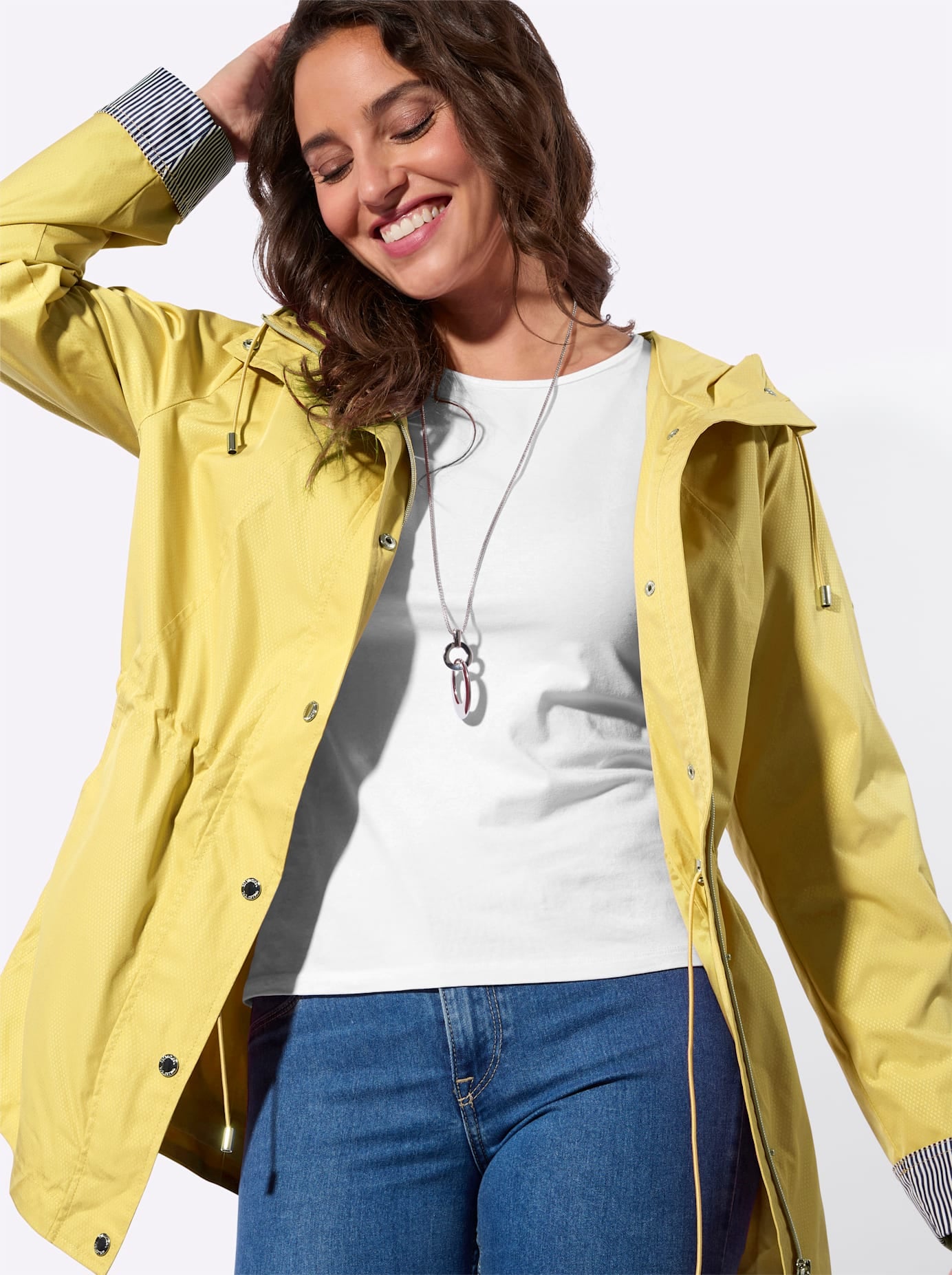 Casual Looks Veste longue mit Kapuze