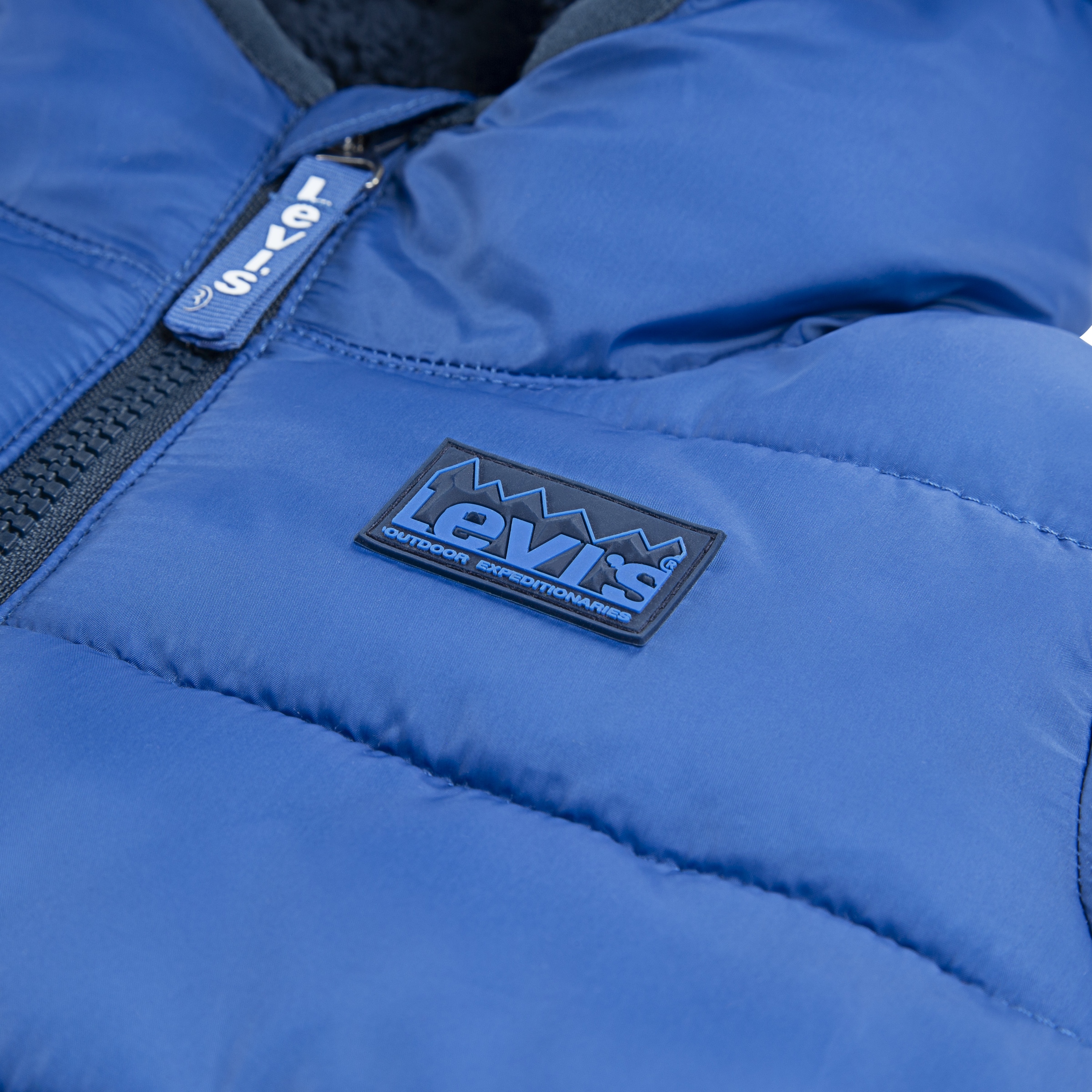Levi's® Kids Steppjacke »LVB SHERPA LINED MDWT PU«, mit Kapuze, warm wattiert