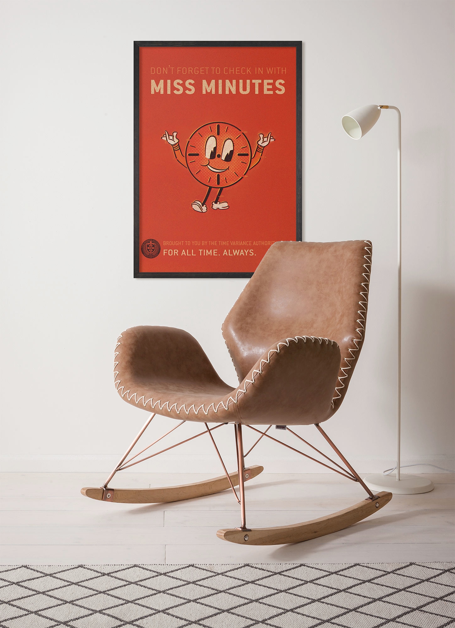 Image of Komar Wandbild "Loki Miss Minutes" Disney Set, 1 Stk. tlg. 50 x 70 cm (Breite x Höhe) - Kinderzimmer, Dekoration