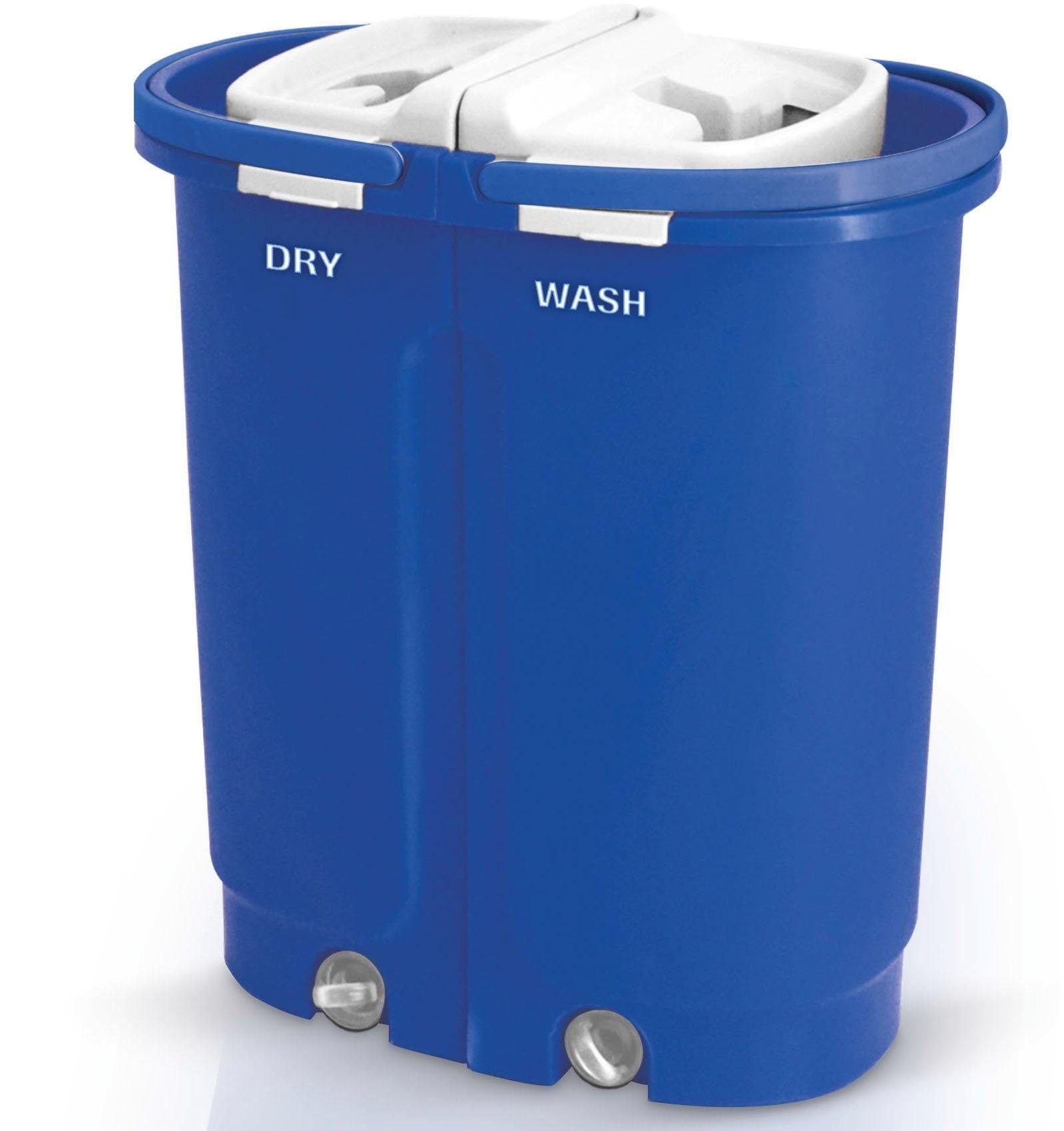 MediaShop Bodenwischer-Set »Livington Touchless Mop XXL«, inkl. Doppeleimer (7 Liter) und Mikrofaserpad