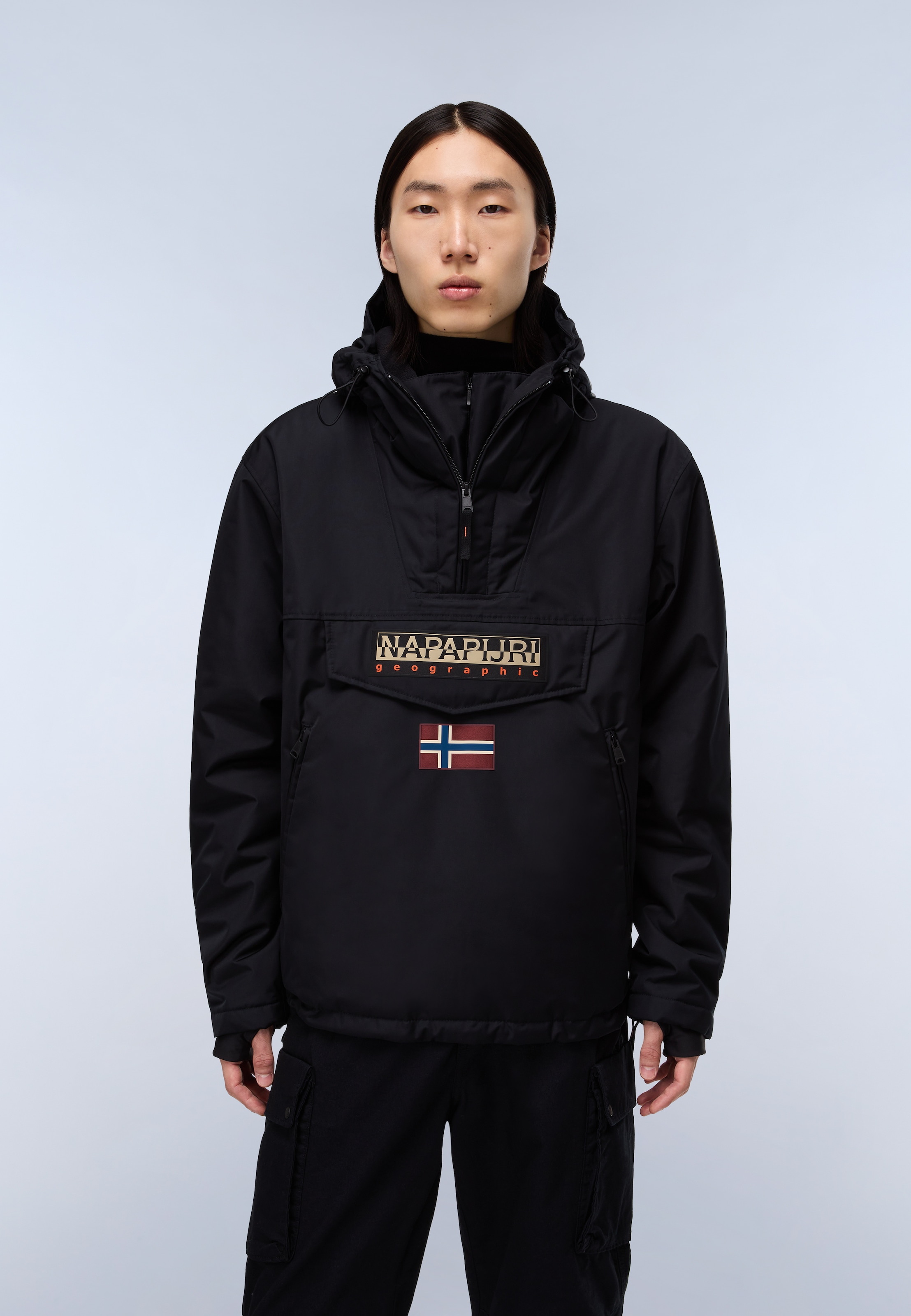 Napapijri Anorak avec capuche en polyester, aussi disponible en grandes tailles
