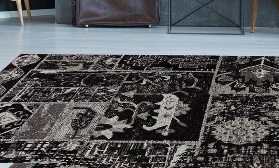 Image of Kayoom Teppich "River 150" rechteckig 10 mm Höhe Jacquard, Retro- und Vintage-Design, Baumwollrücken