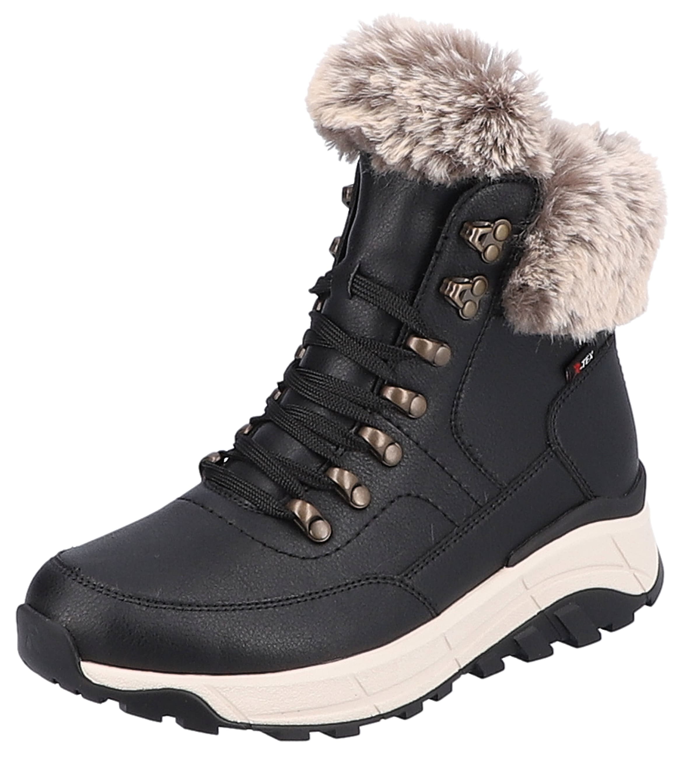 Image of RIEKER Sport Winterboots Hightop Sneaker, Schnürboots, Winterschuh mit Lammwollfutter