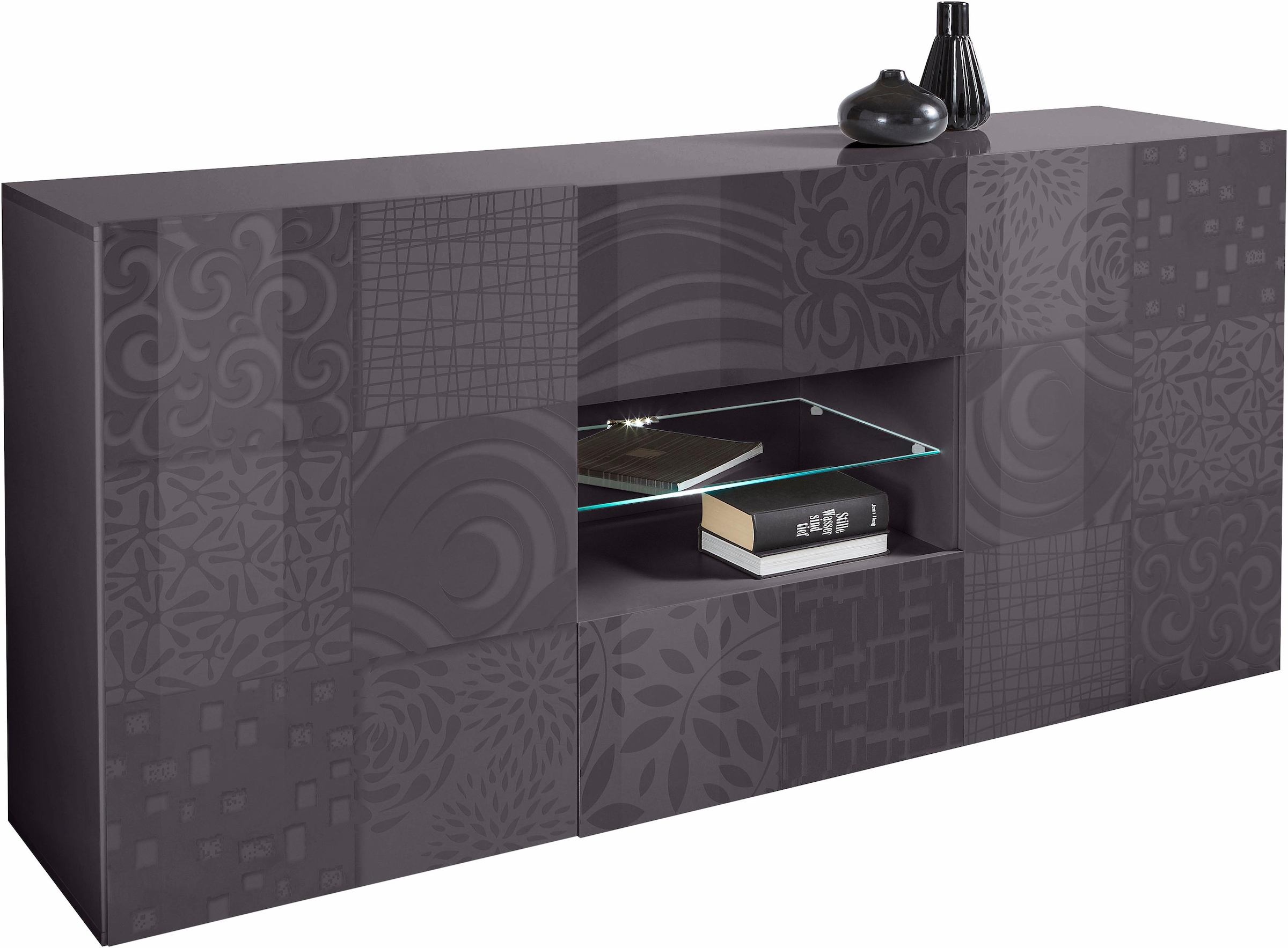 LC Sideboard »Miro«, Breite 181 cm mit dekorativem Siebdruck günstig kaufen | Vitrinenschränke